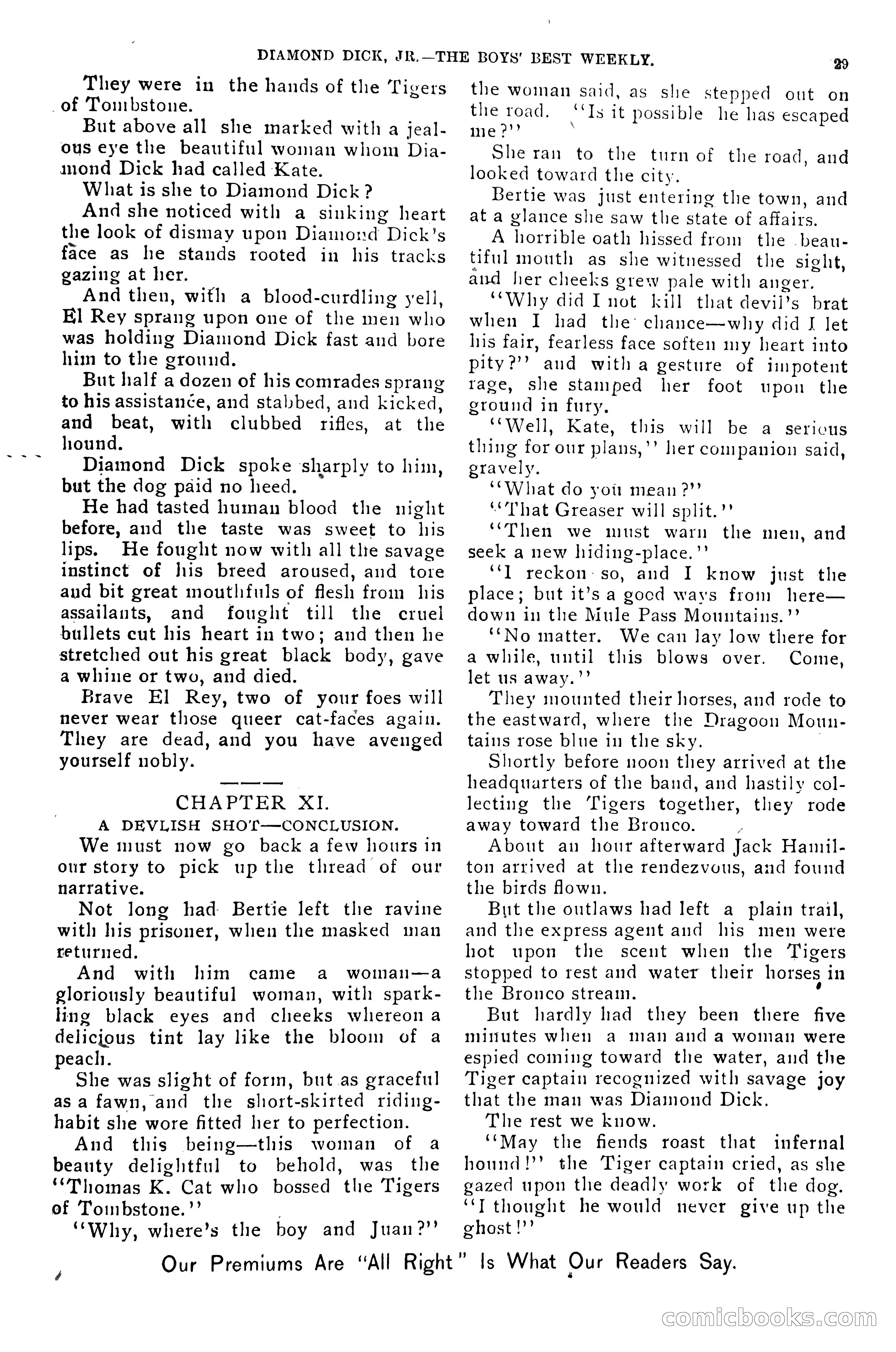 Dashing Diamond Dick, or, The Tigers of Tombstone — page 33 of 38