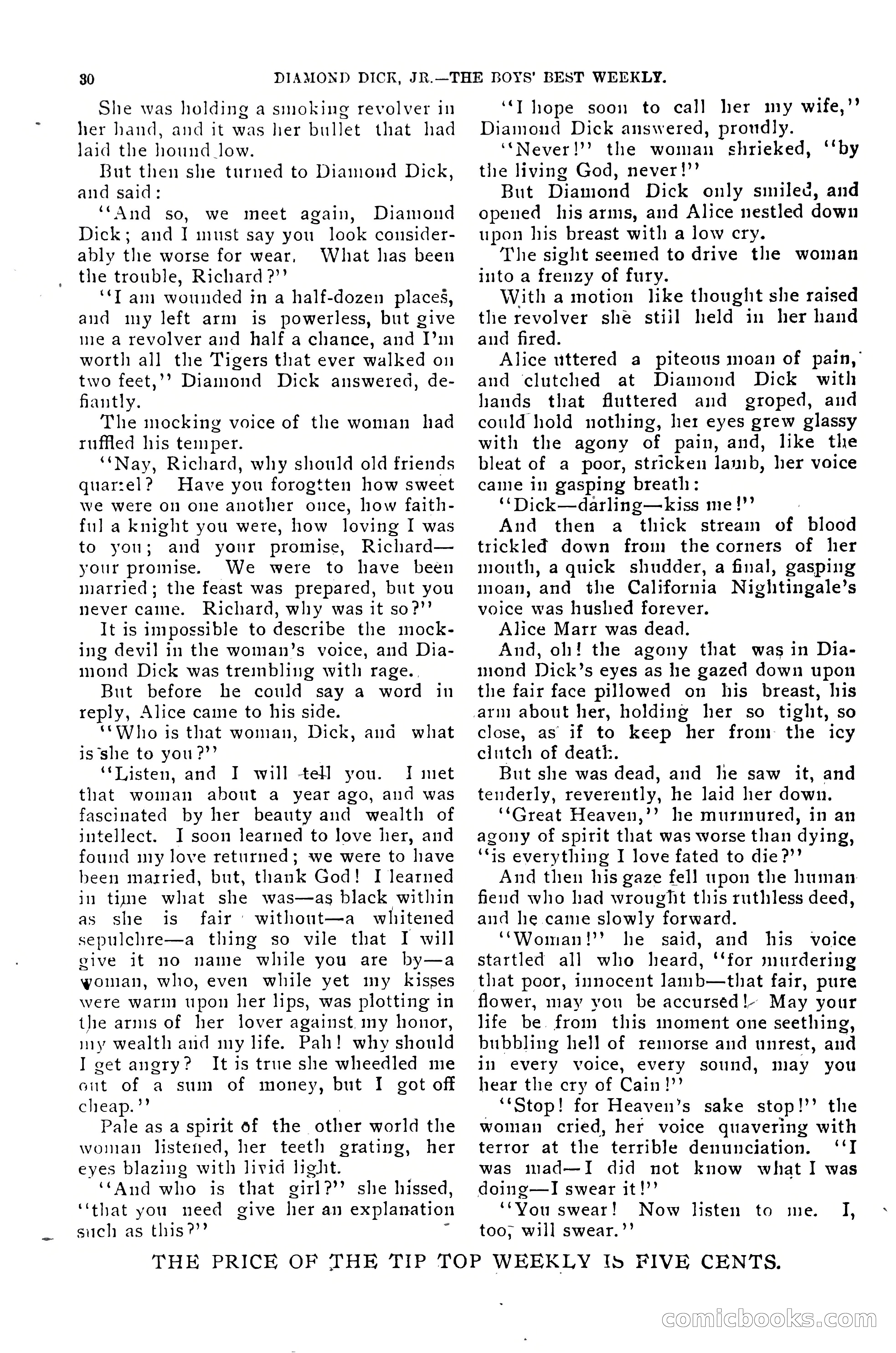 Dashing Diamond Dick, or, The Tigers of Tombstone — page 34 of 38