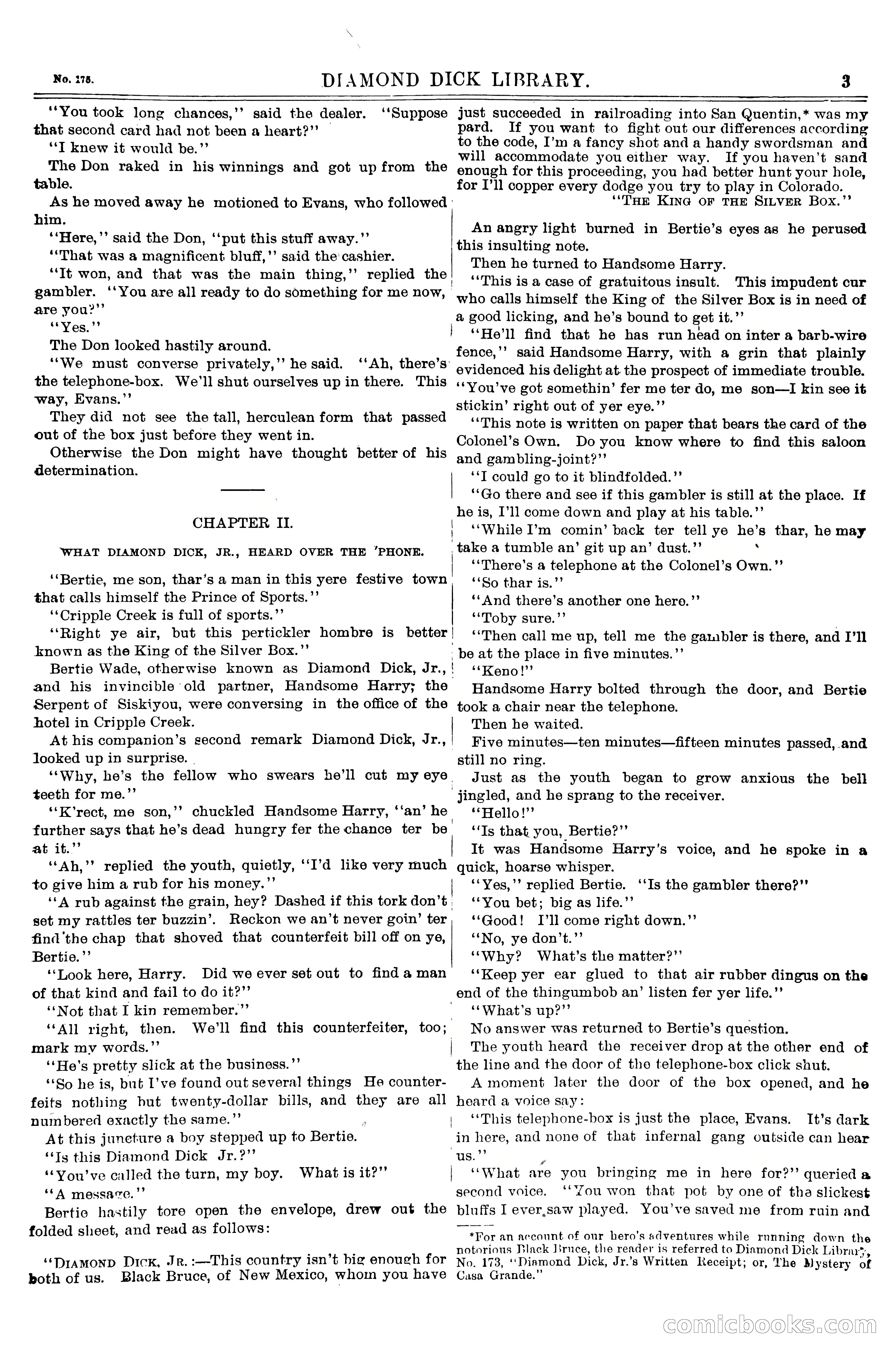 Diamond Dick, Jr.'s Call Down; or, The King of the Silver Box — page 5 of 18