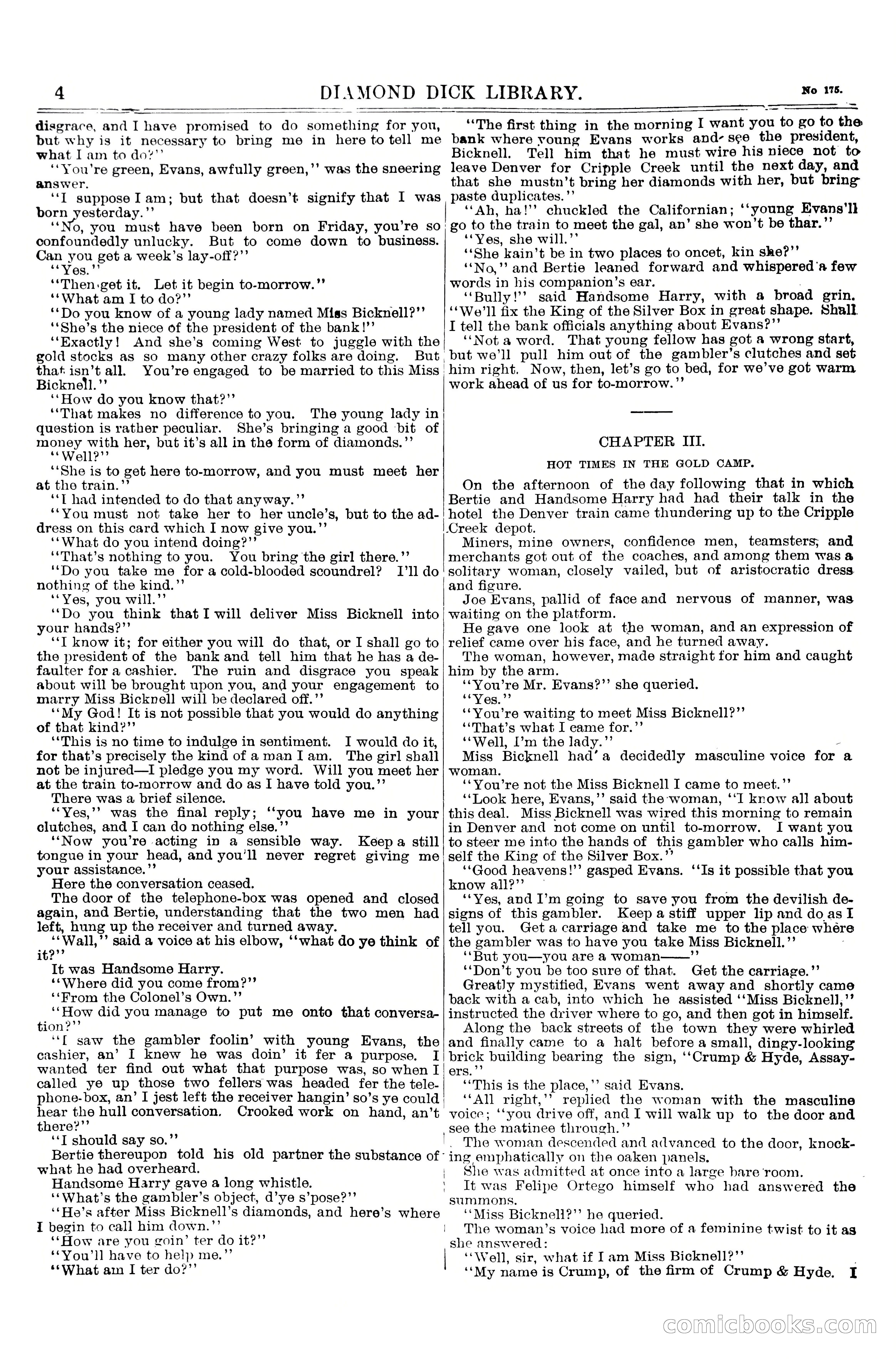 Diamond Dick, Jr.'s Call Down; or, The King of the Silver Box — page 6 of 18