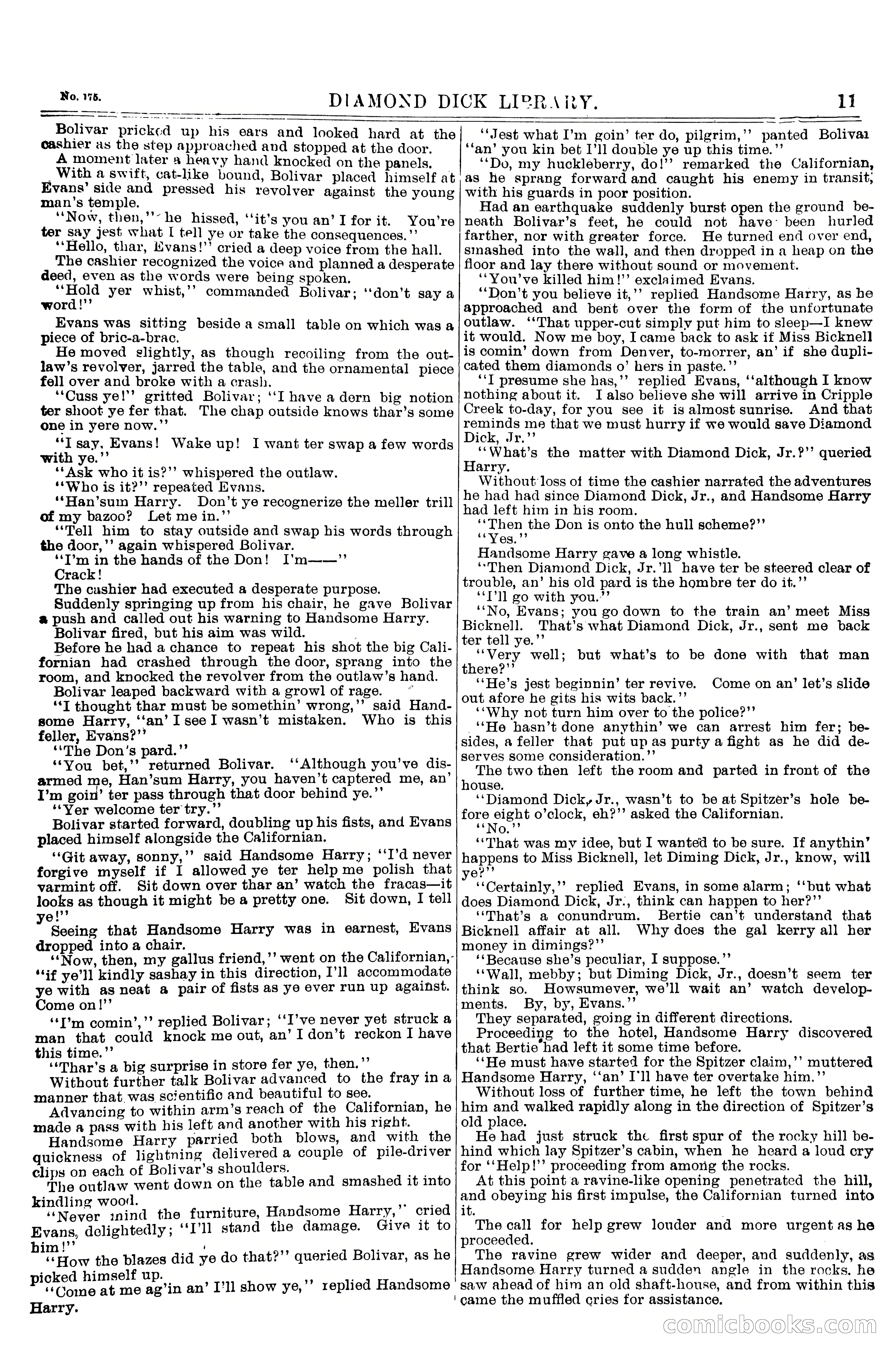 Diamond Dick, Jr.'s Call Down; or, The King of the Silver Box — page 13 of 18