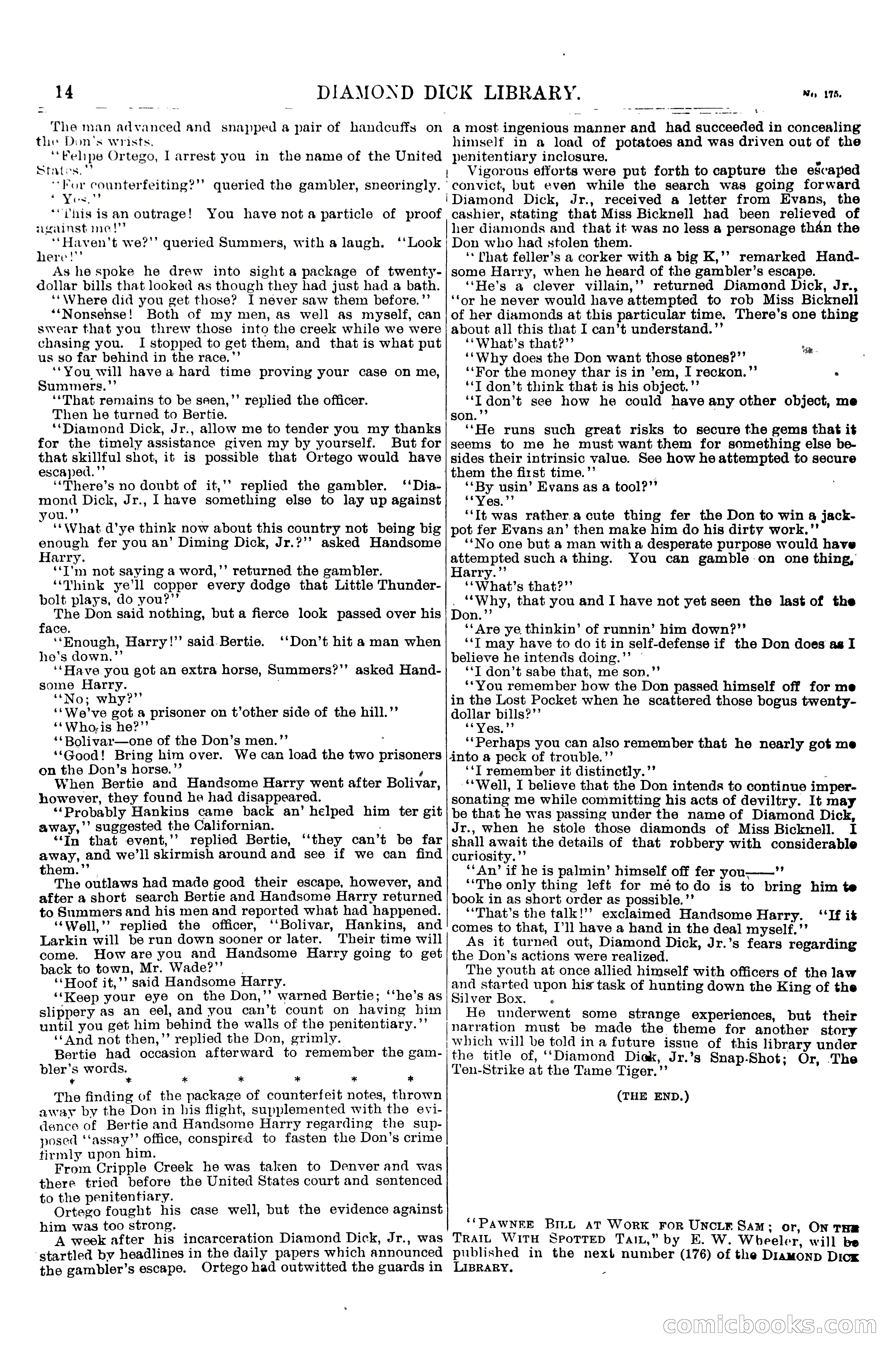 Diamond Dick, Jr.'s Call Down; or, The King of the Silver Box — page 16 of 18