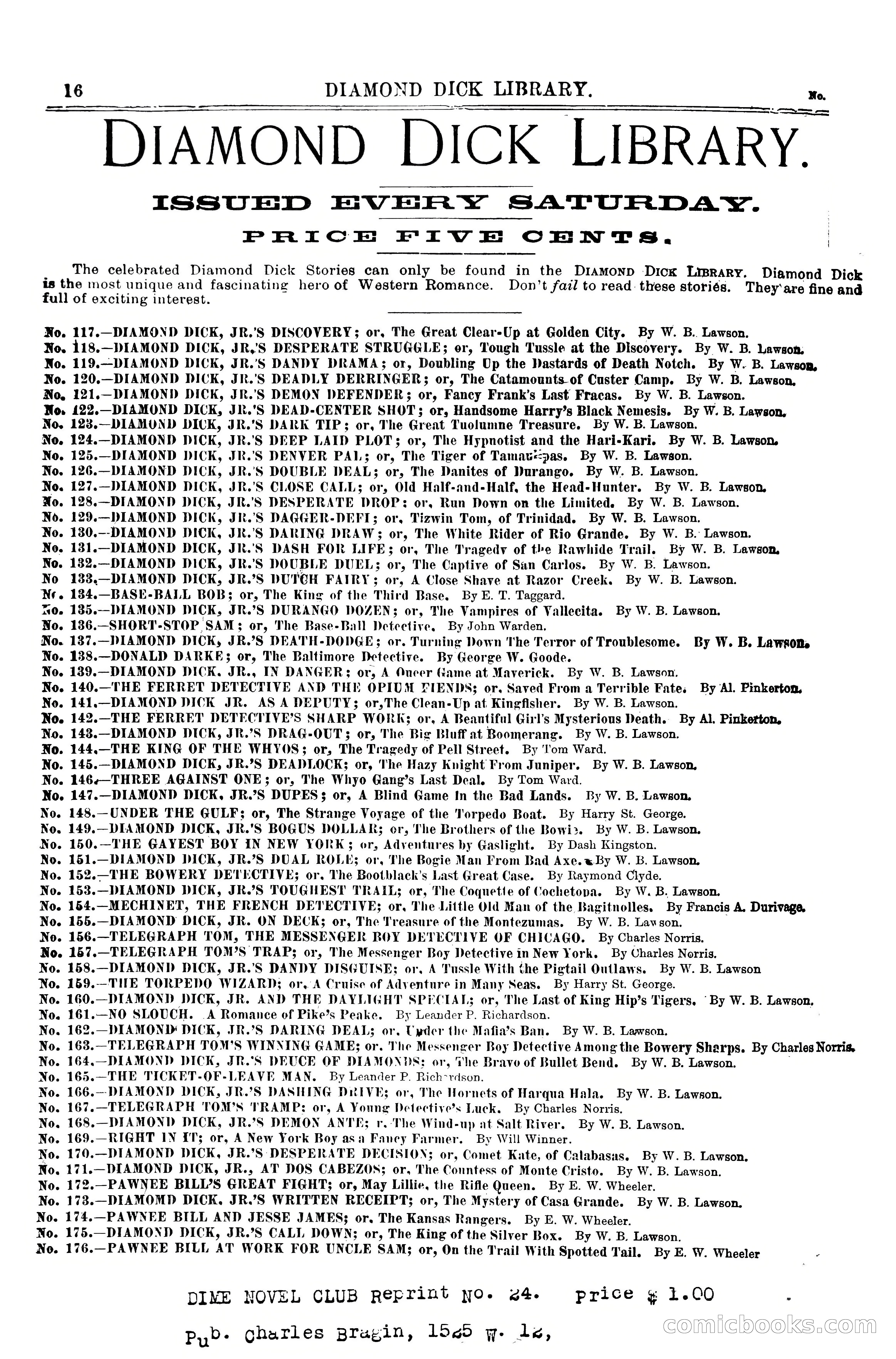 Diamond Dick, Jr.'s Call Down; or, The King of the Silver Box — page 18 of 18