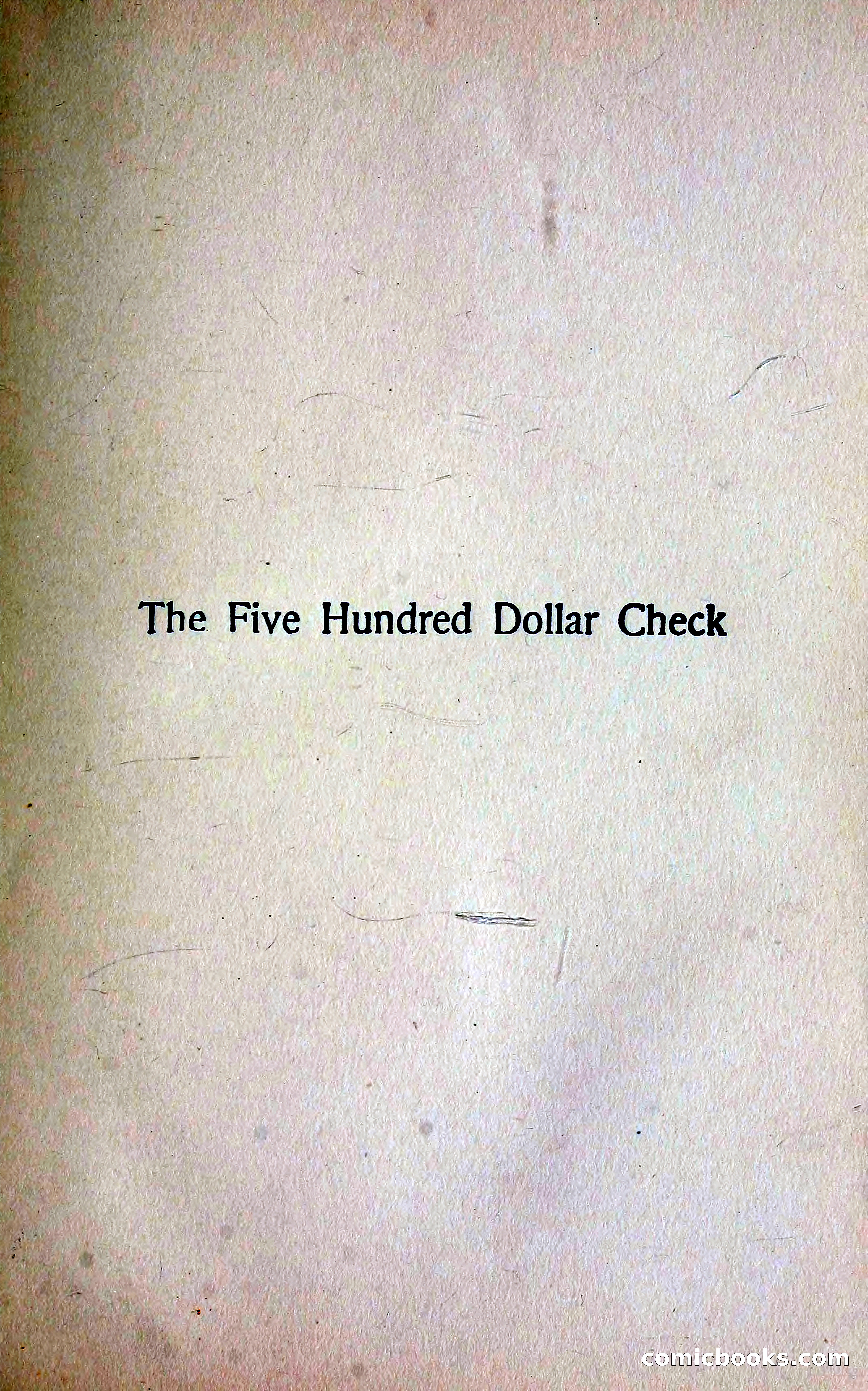 The $500 Check — page 8 of 372