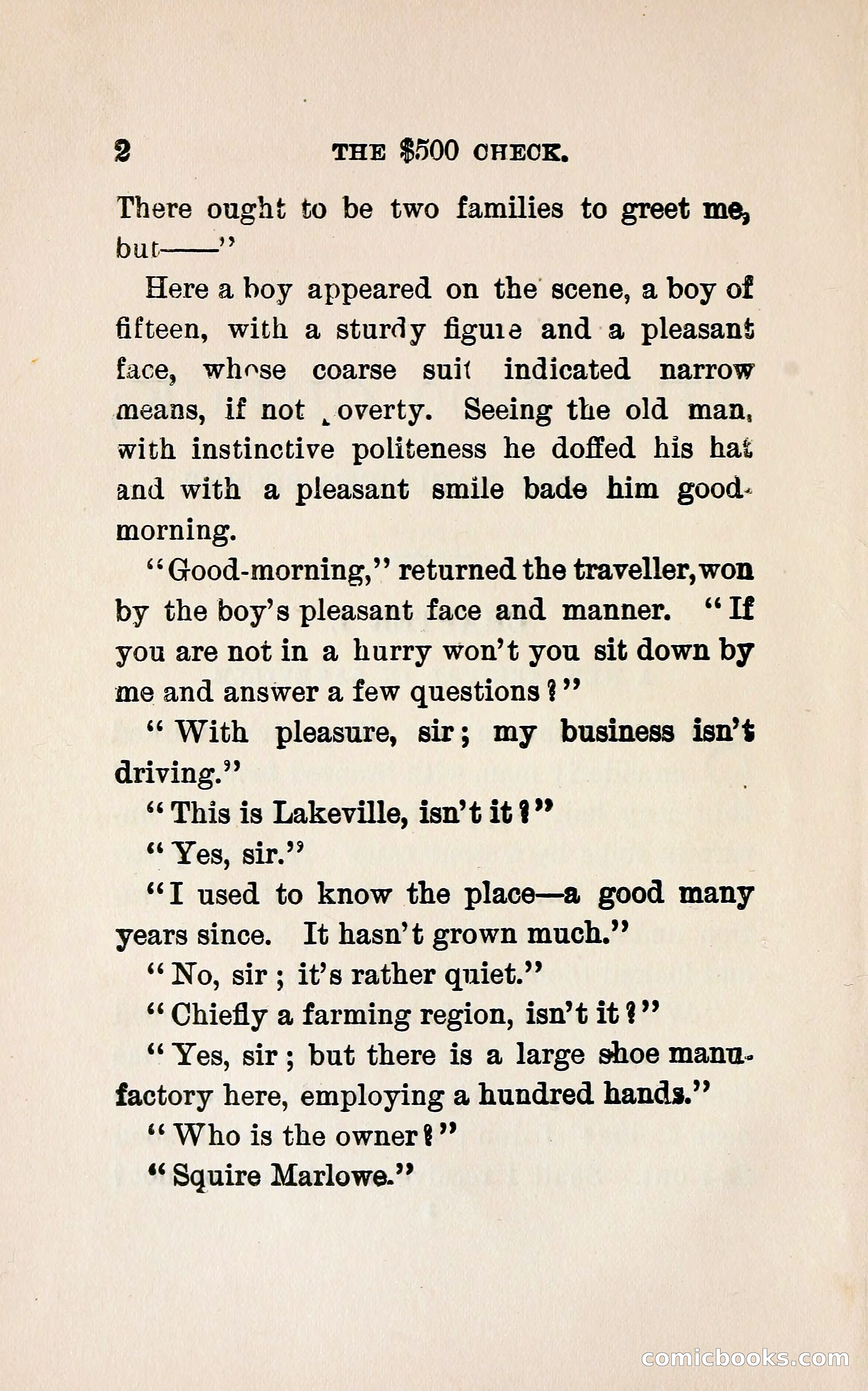 The $500 Check — page 15 of 372