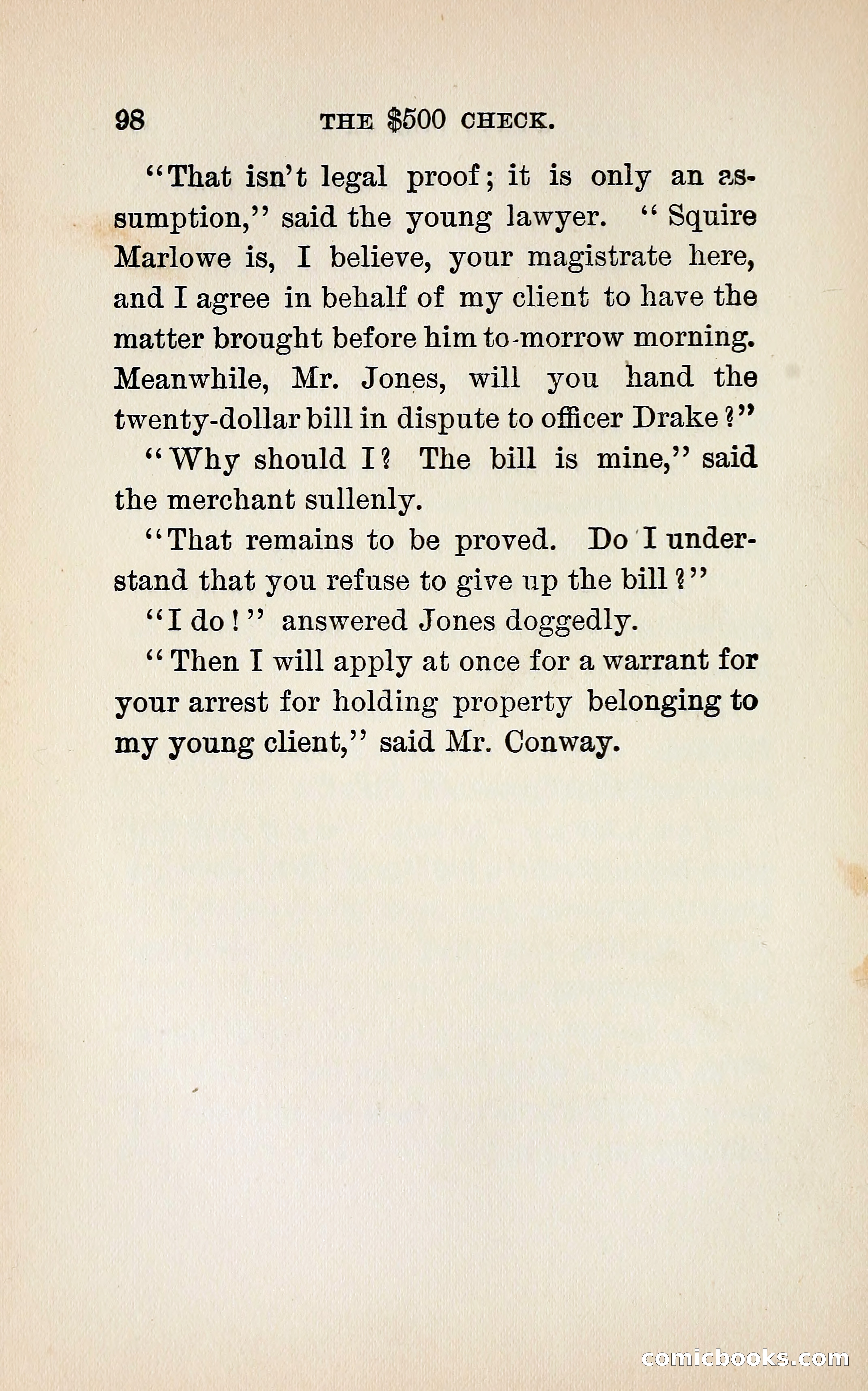 The $500 Check — page 115 of 372