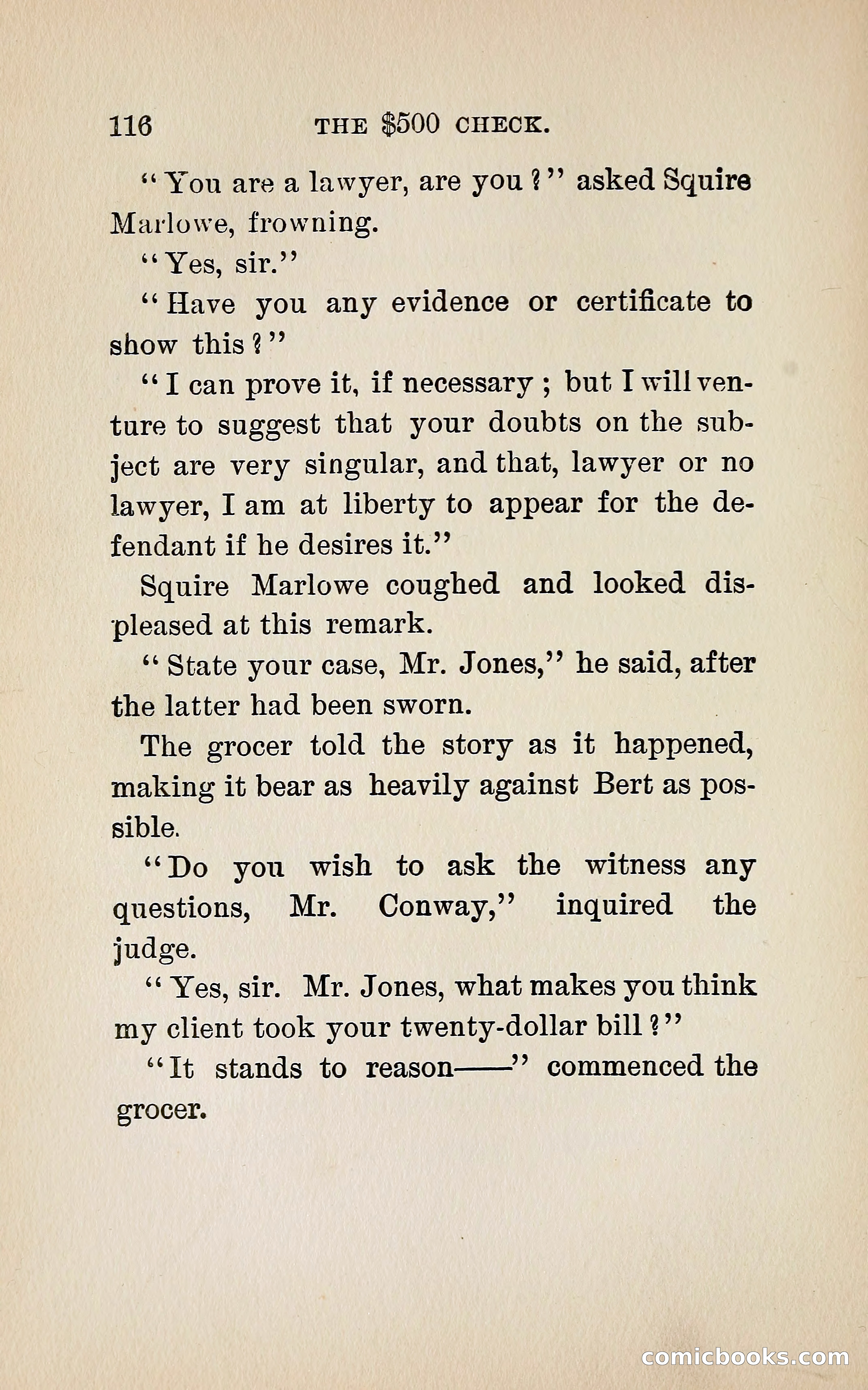 The $500 Check — page 133 of 372