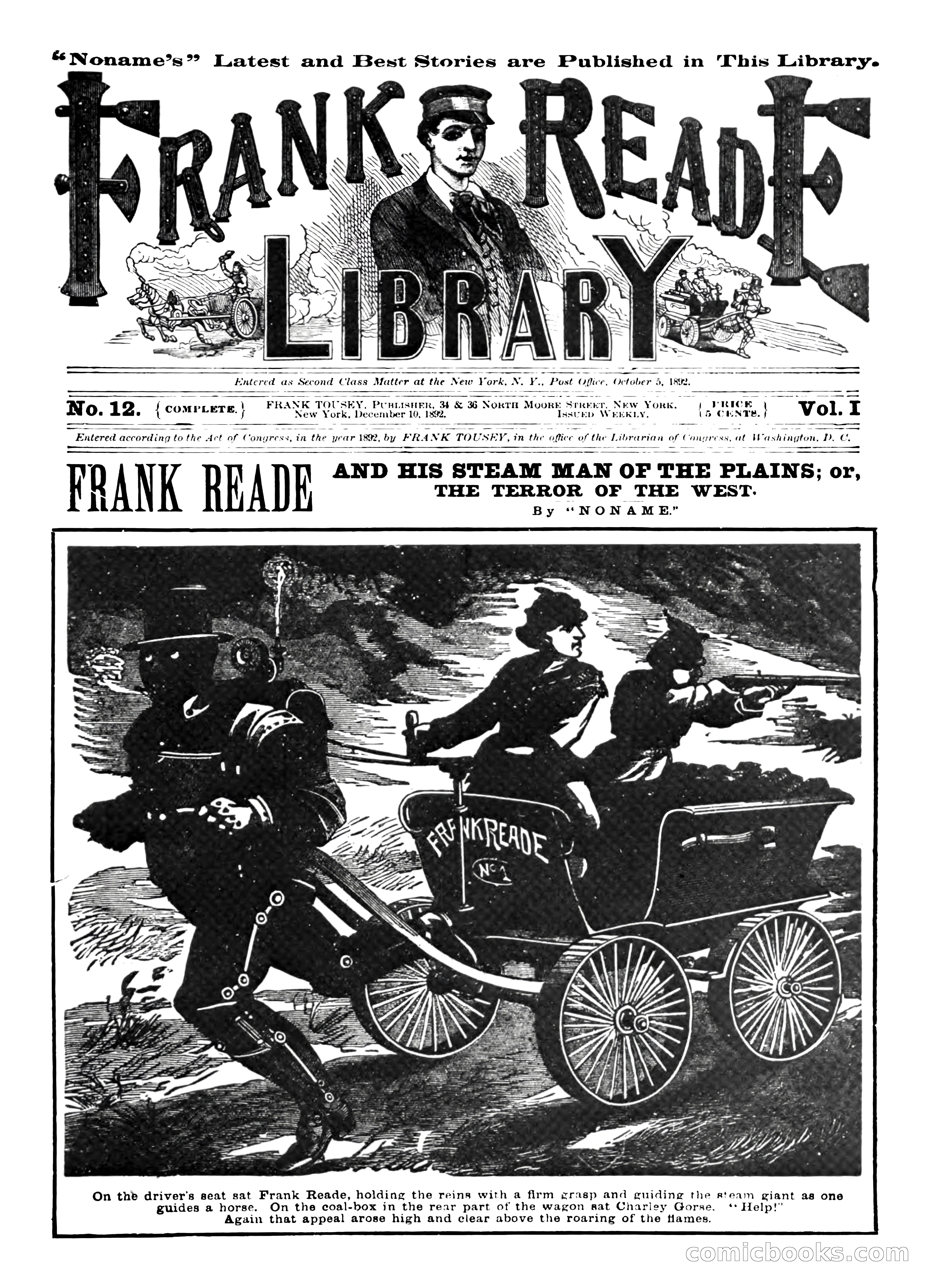Frank Reade Library No. 12: Frank Reade and His Steam Man of the Plains