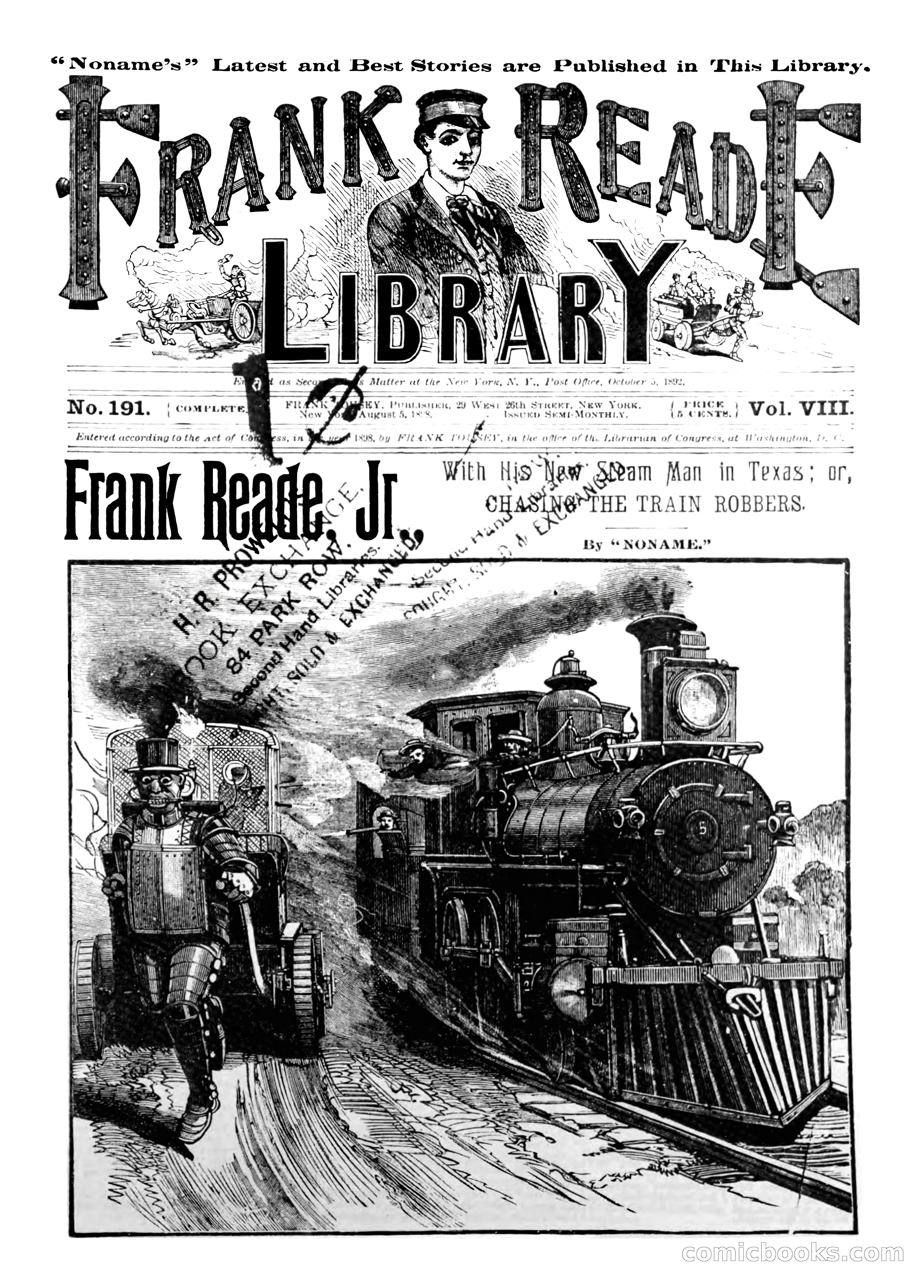 Frank Reade Library, Vol. VIII, No. 191