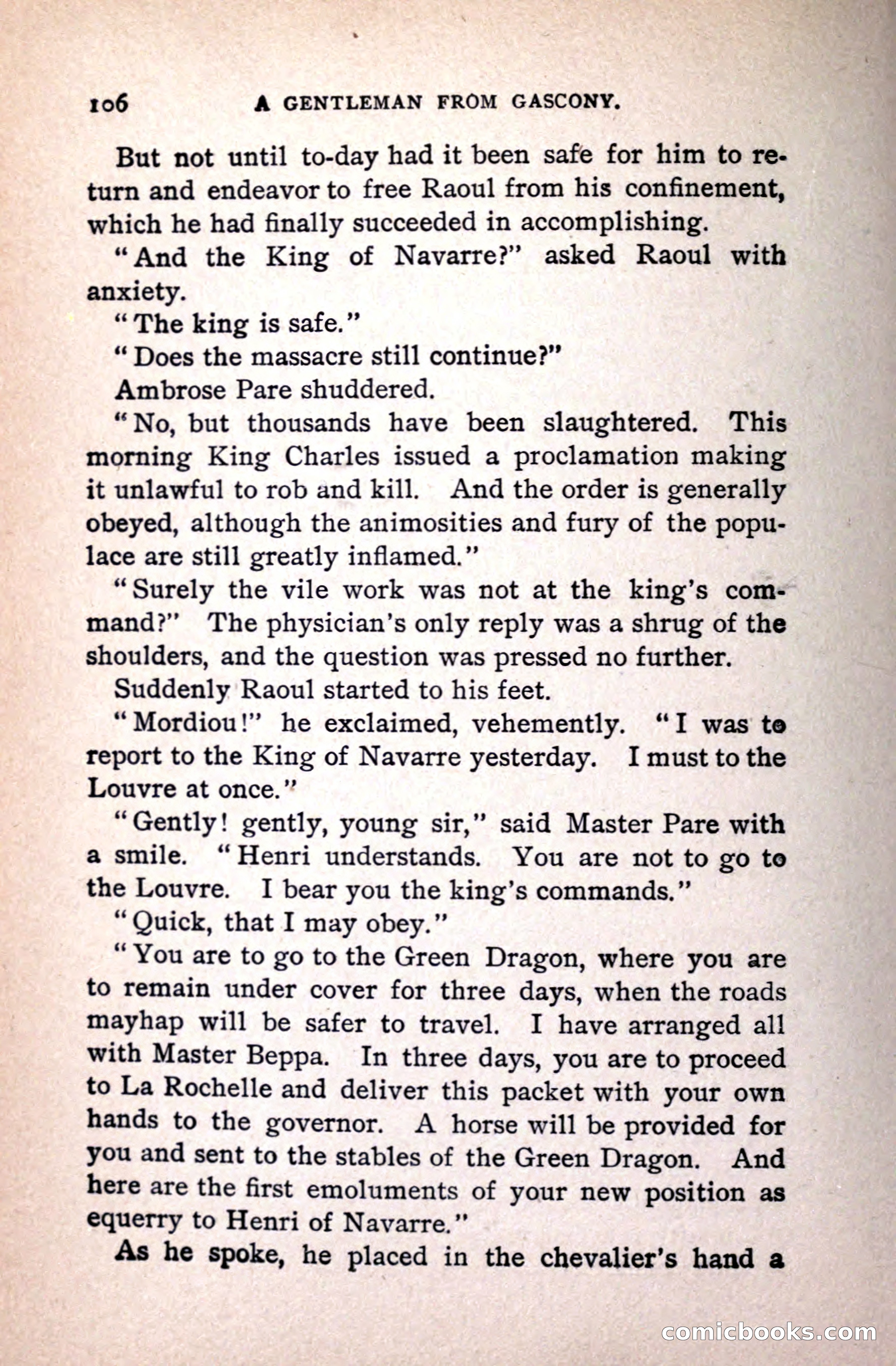 A Gentleman from Gascony: A Romance of the Huguenots — page 110 of 313