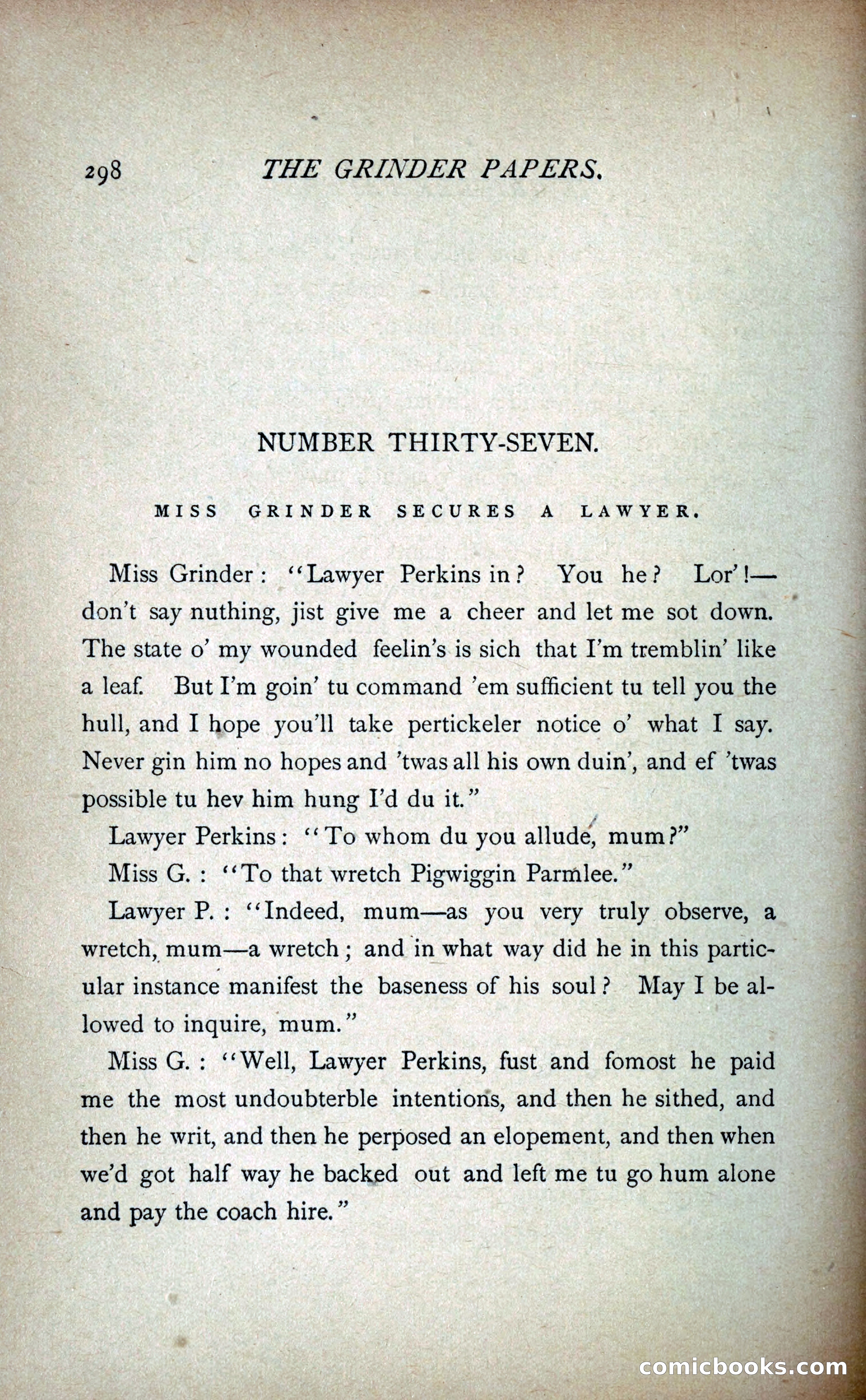 The Grinder Papers — page 303 of 357