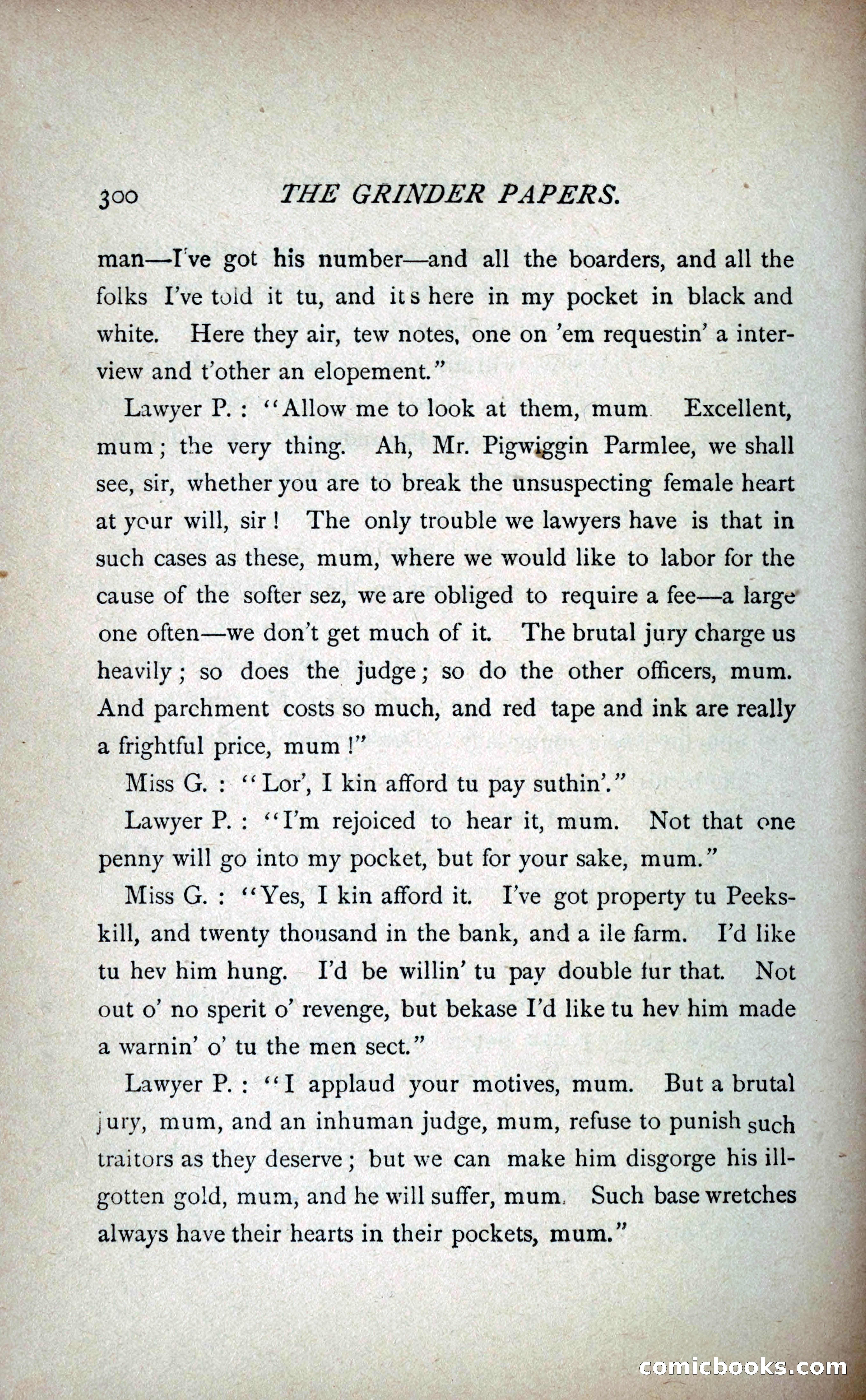 The Grinder Papers — page 305 of 357
