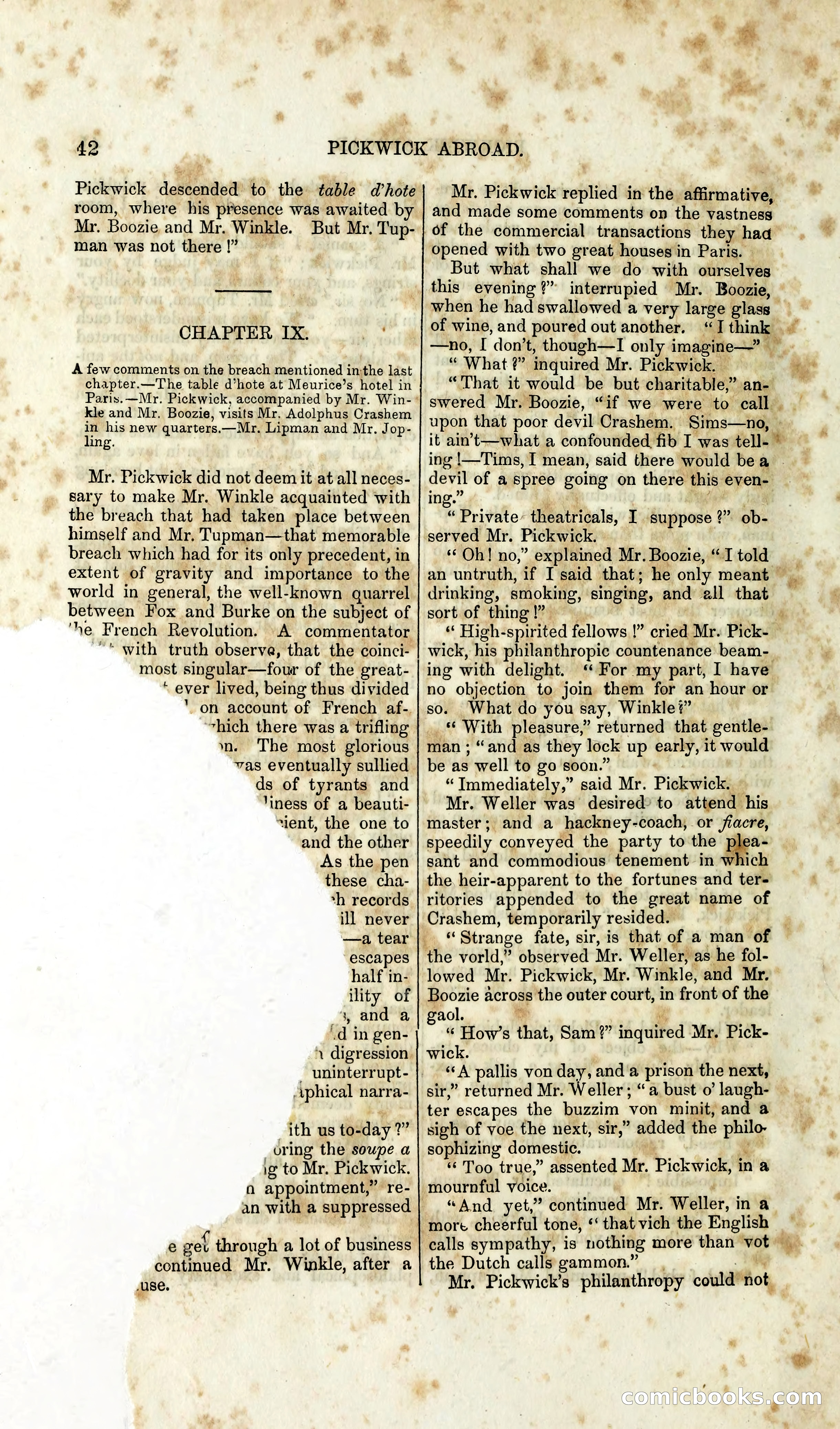 Pickwick Abroad: A Companion to the Pickwick Papers — page 50 of 400