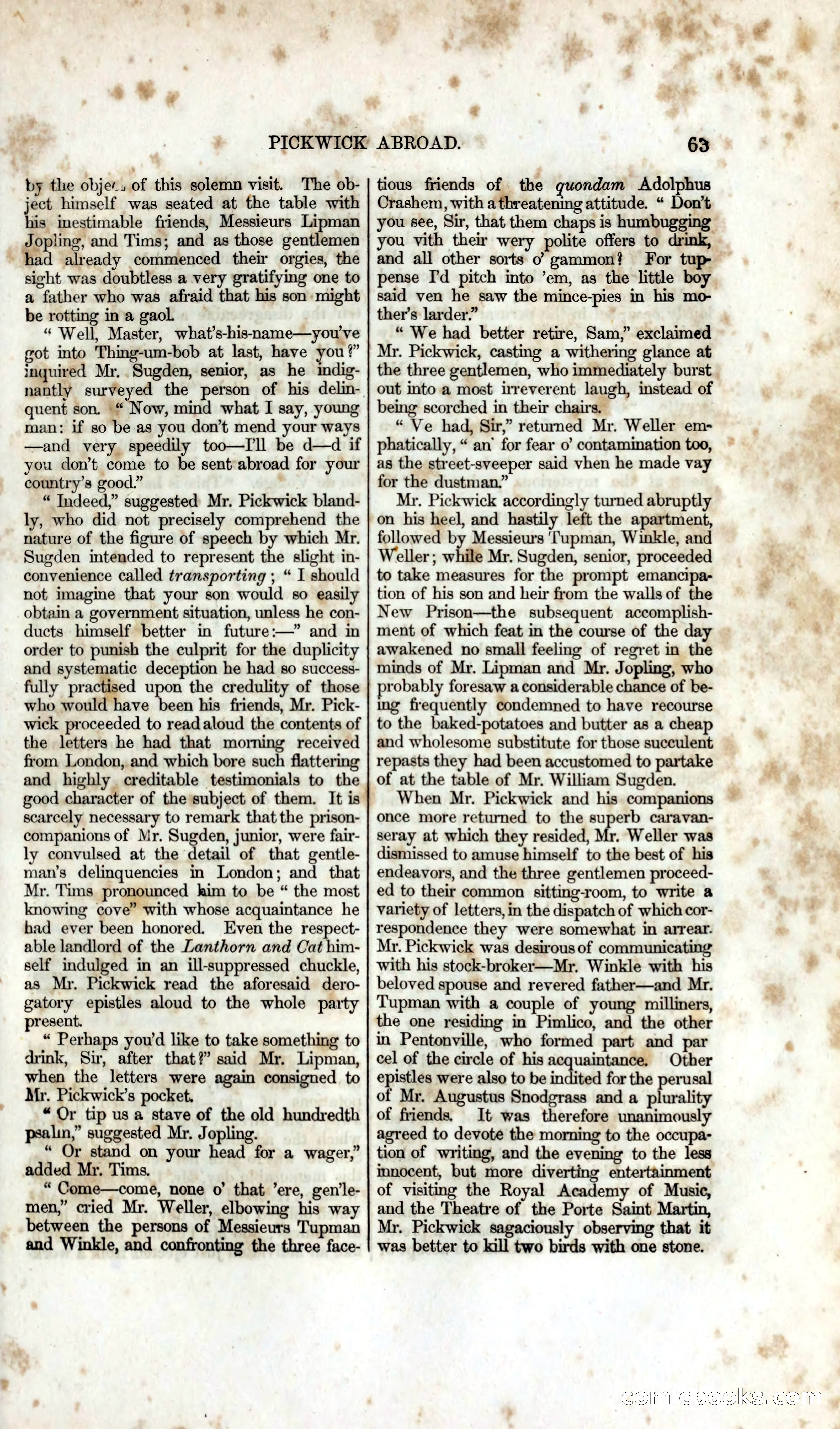 Pickwick Abroad: A Companion to the Pickwick Papers — page 73 of 400