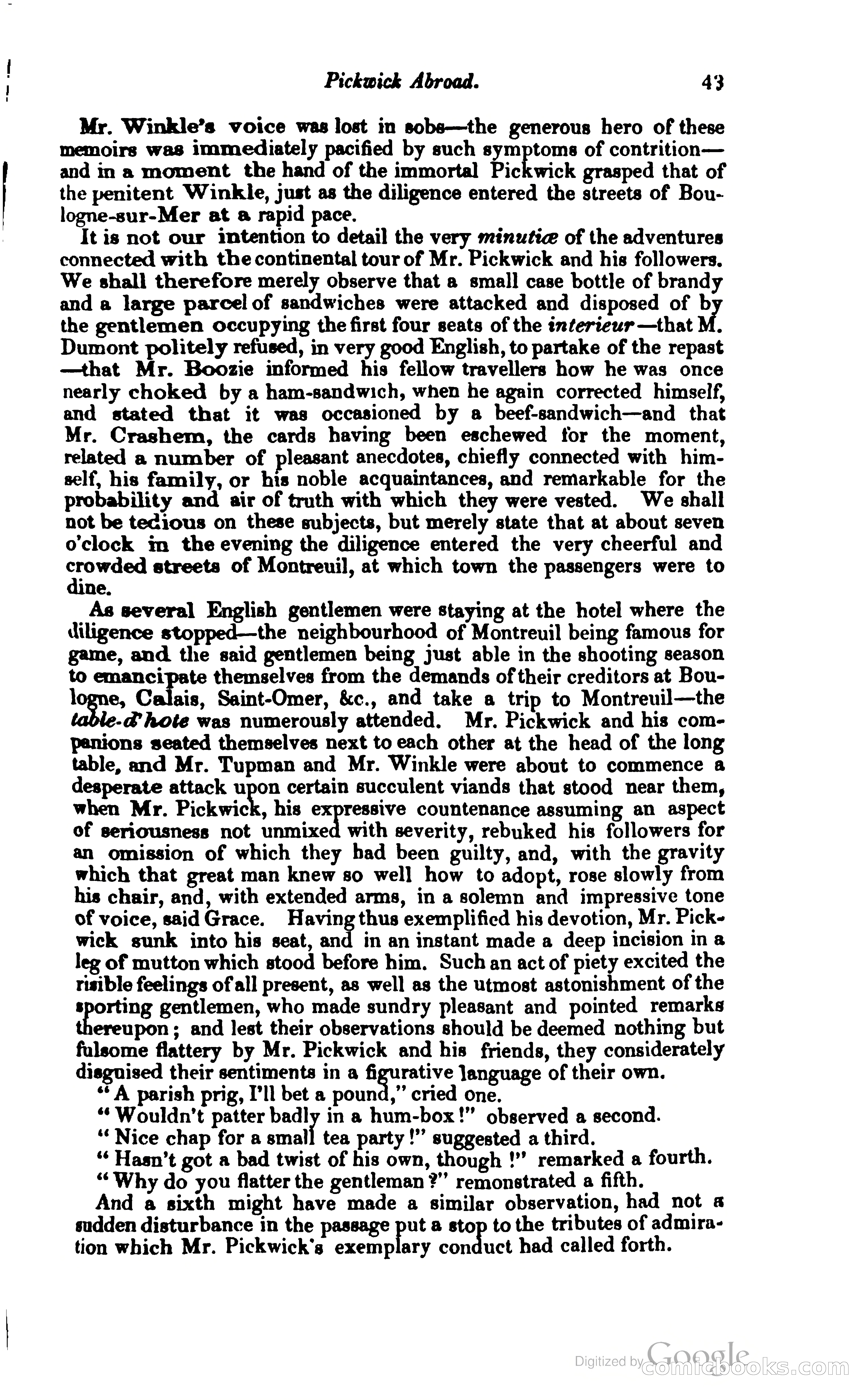 Pickwick Abroad: or, The Tour in France — page 74 of 399