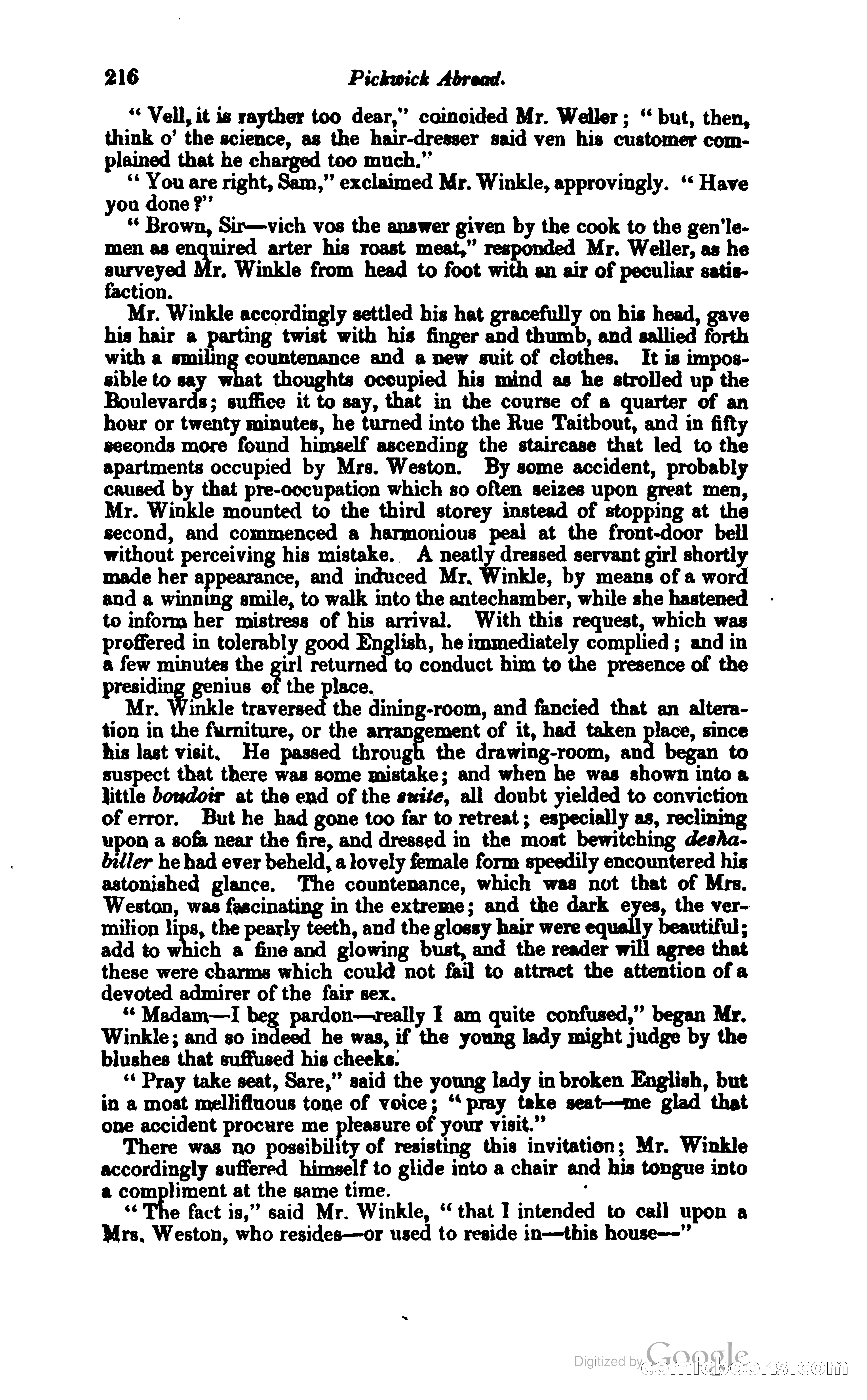 Pickwick Abroad: or, The Tour in France — page 267 of 399