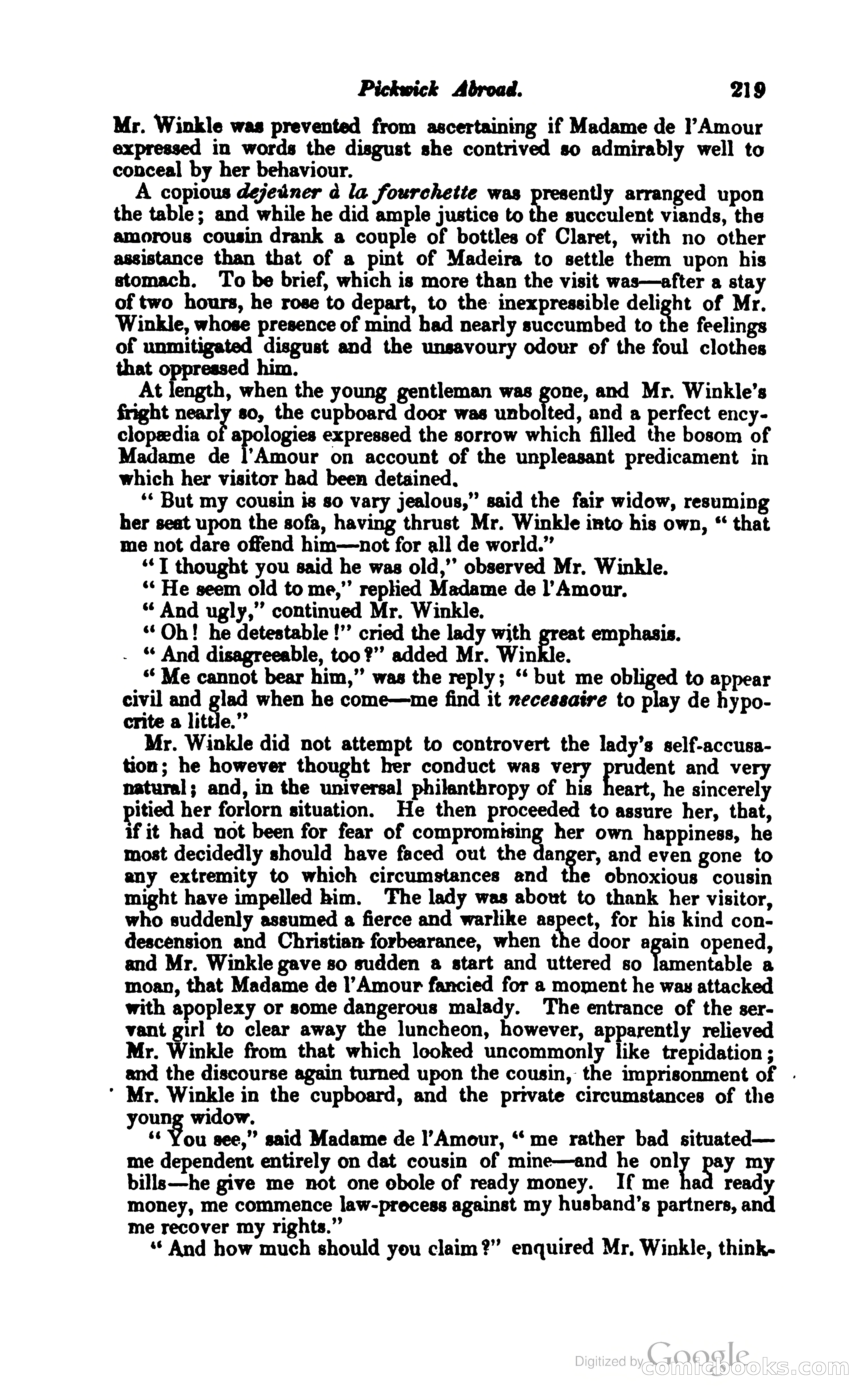 Pickwick Abroad: or, The Tour in France — page 272 of 399