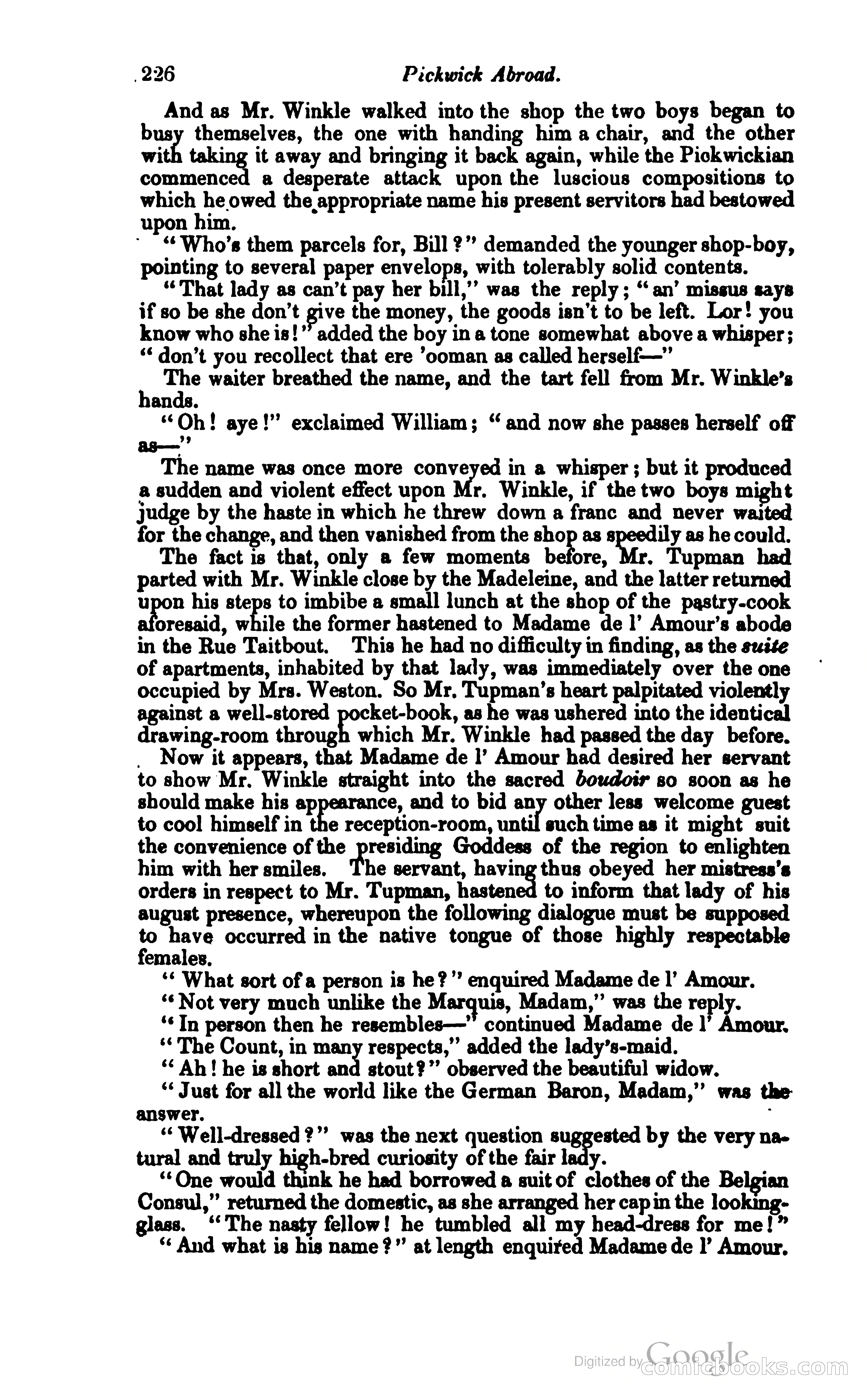 Pickwick Abroad: or, The Tour in France — page 279 of 399