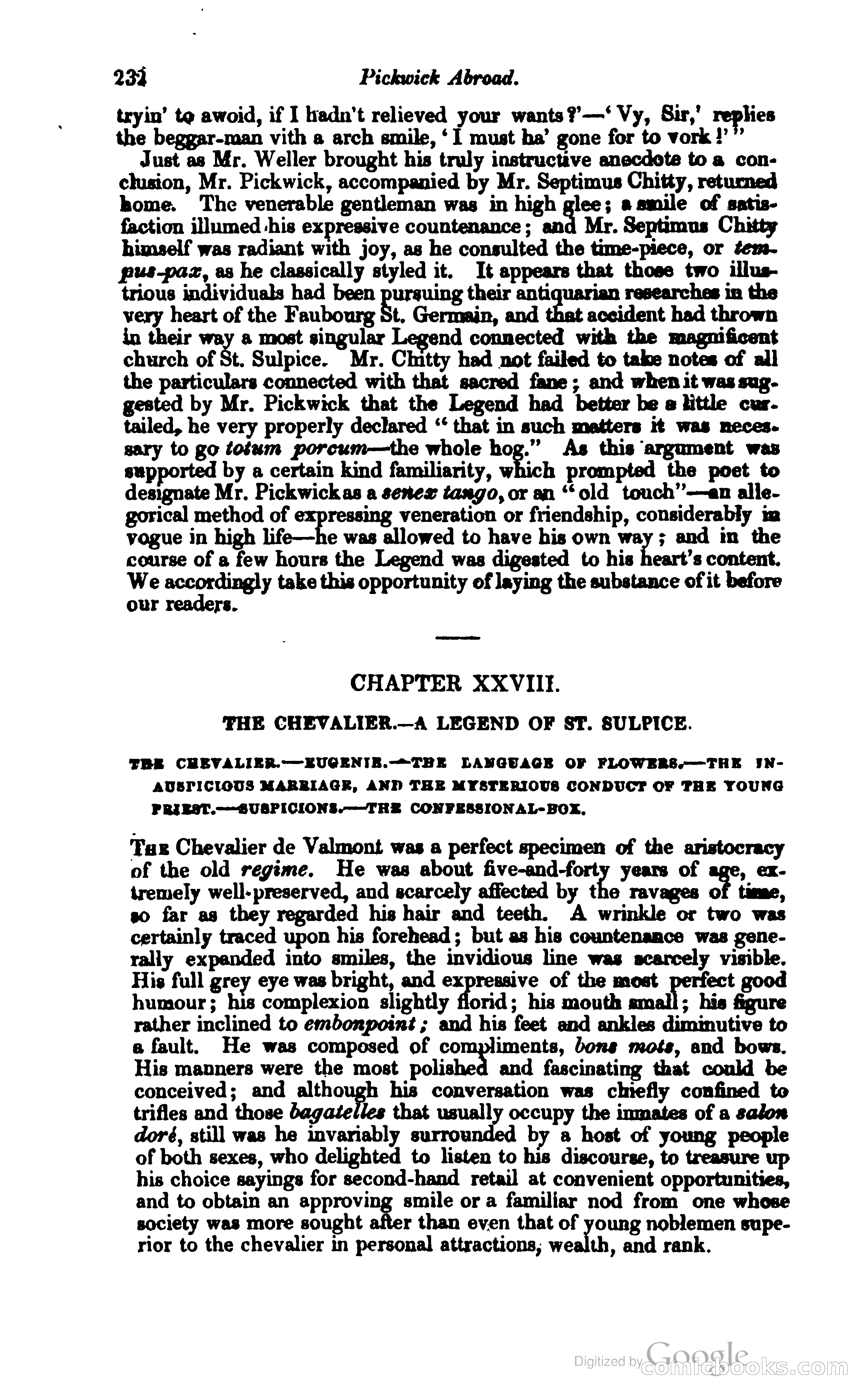 Pickwick Abroad: or, The Tour in France — page 287 of 399