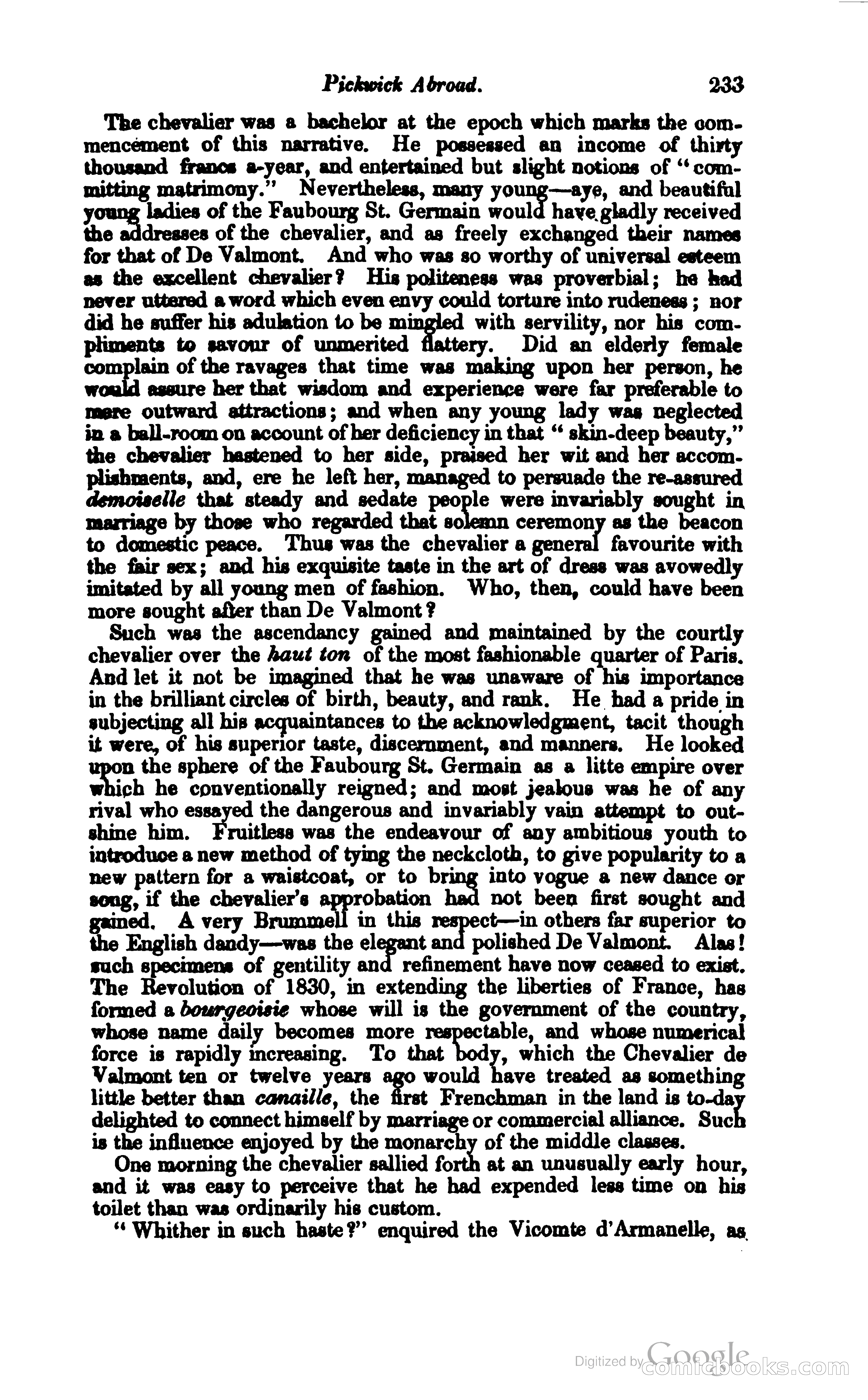 Pickwick Abroad: or, The Tour in France — page 288 of 399