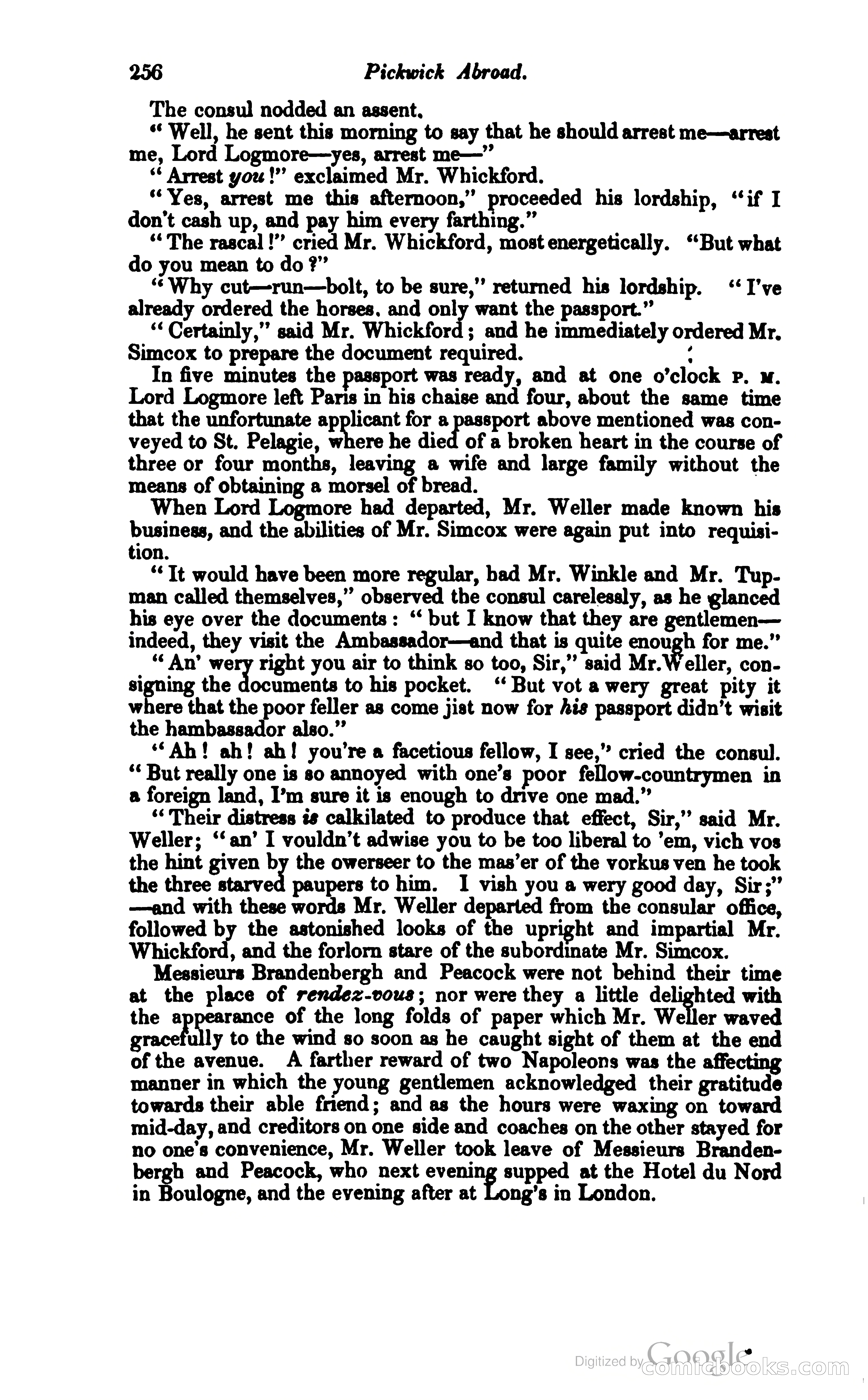 Pickwick Abroad: or, The Tour in France — page 313 of 399