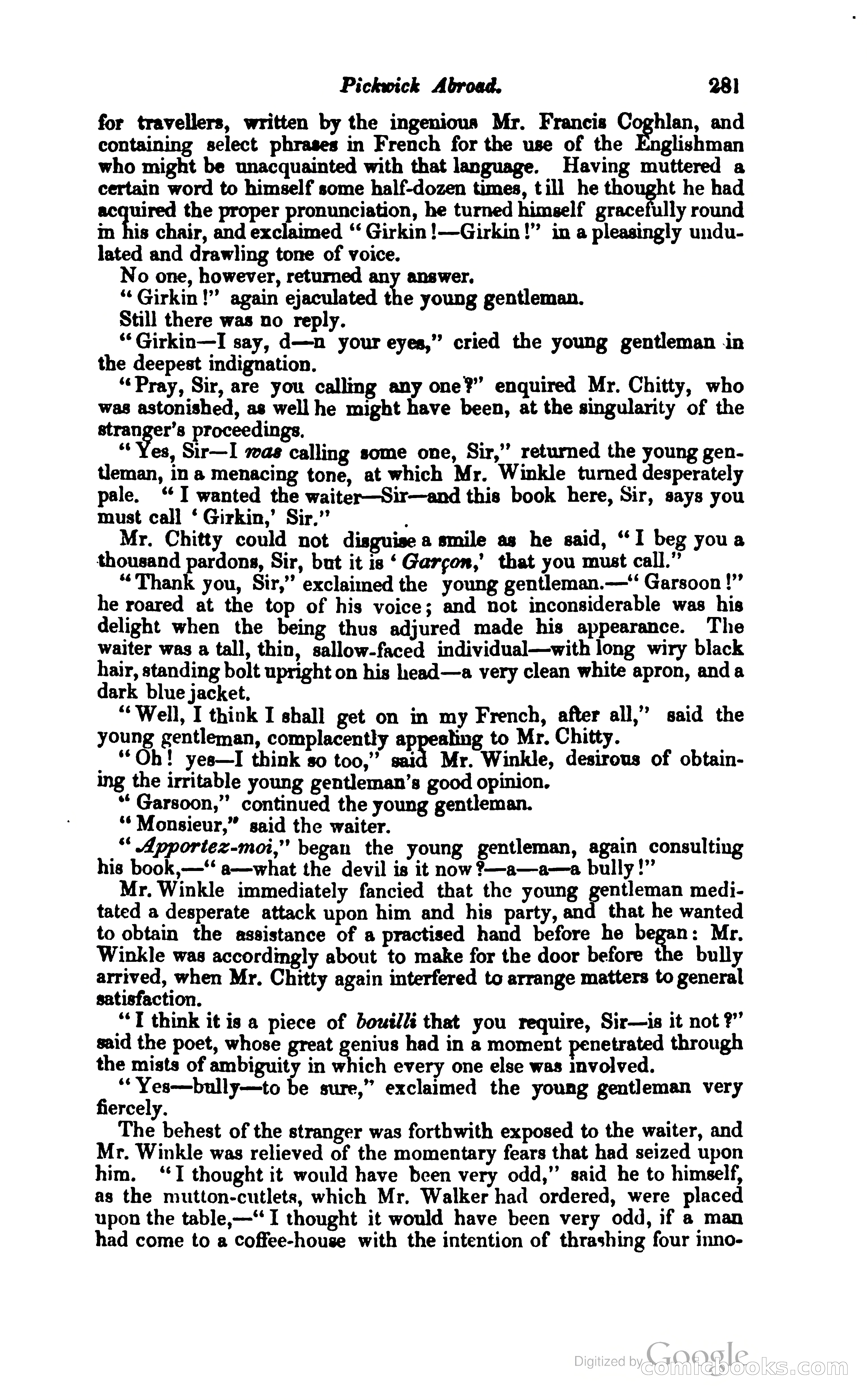 Pickwick Abroad: or, The Tour in France — page 342 of 399