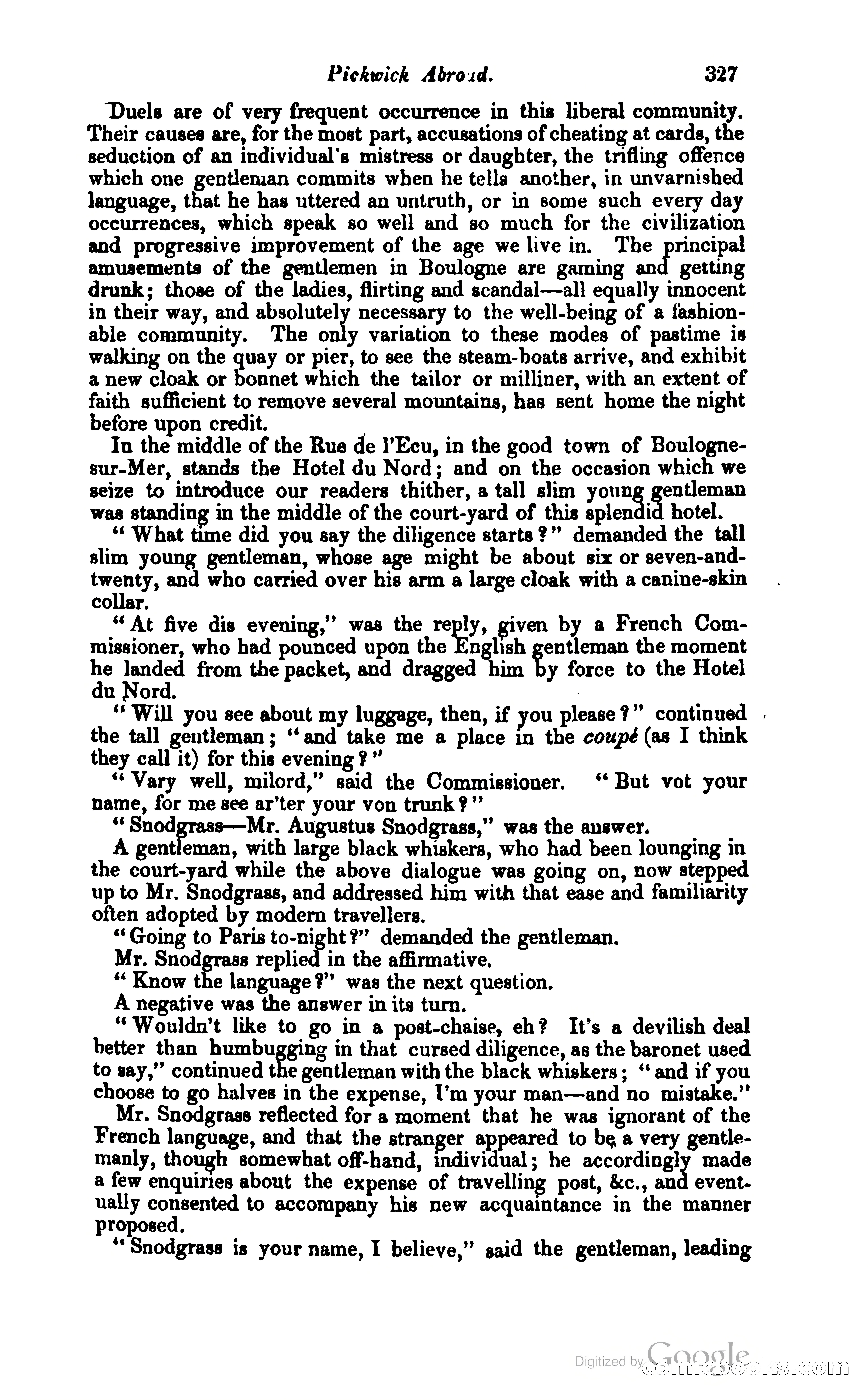 Pickwick Abroad: or, The Tour in France — page 394 of 399