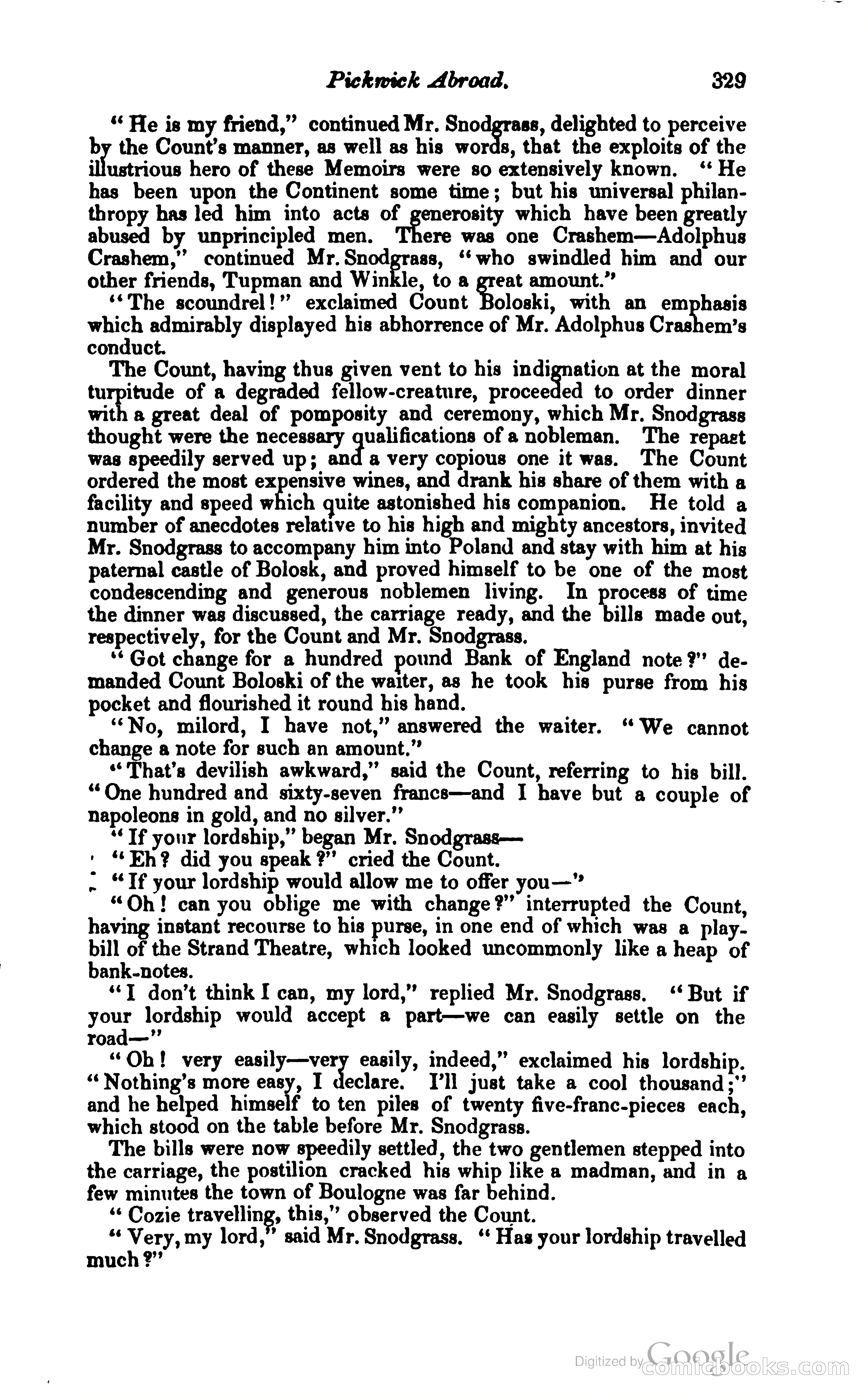 Pickwick Abroad: or, The Tour in France — page 398 of 399