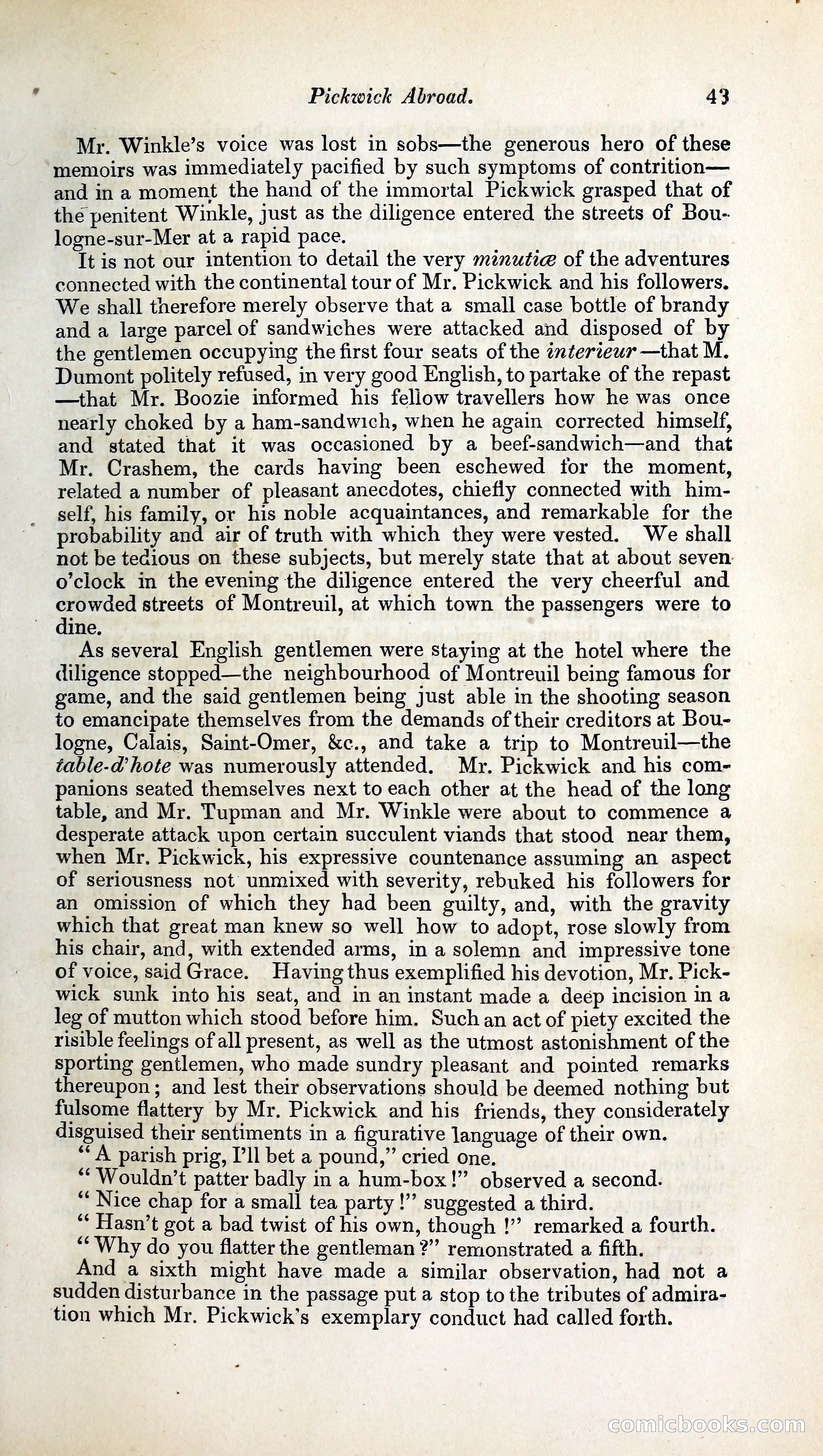Pickwick Abroad: or, The Tour in France — page 74 of 392