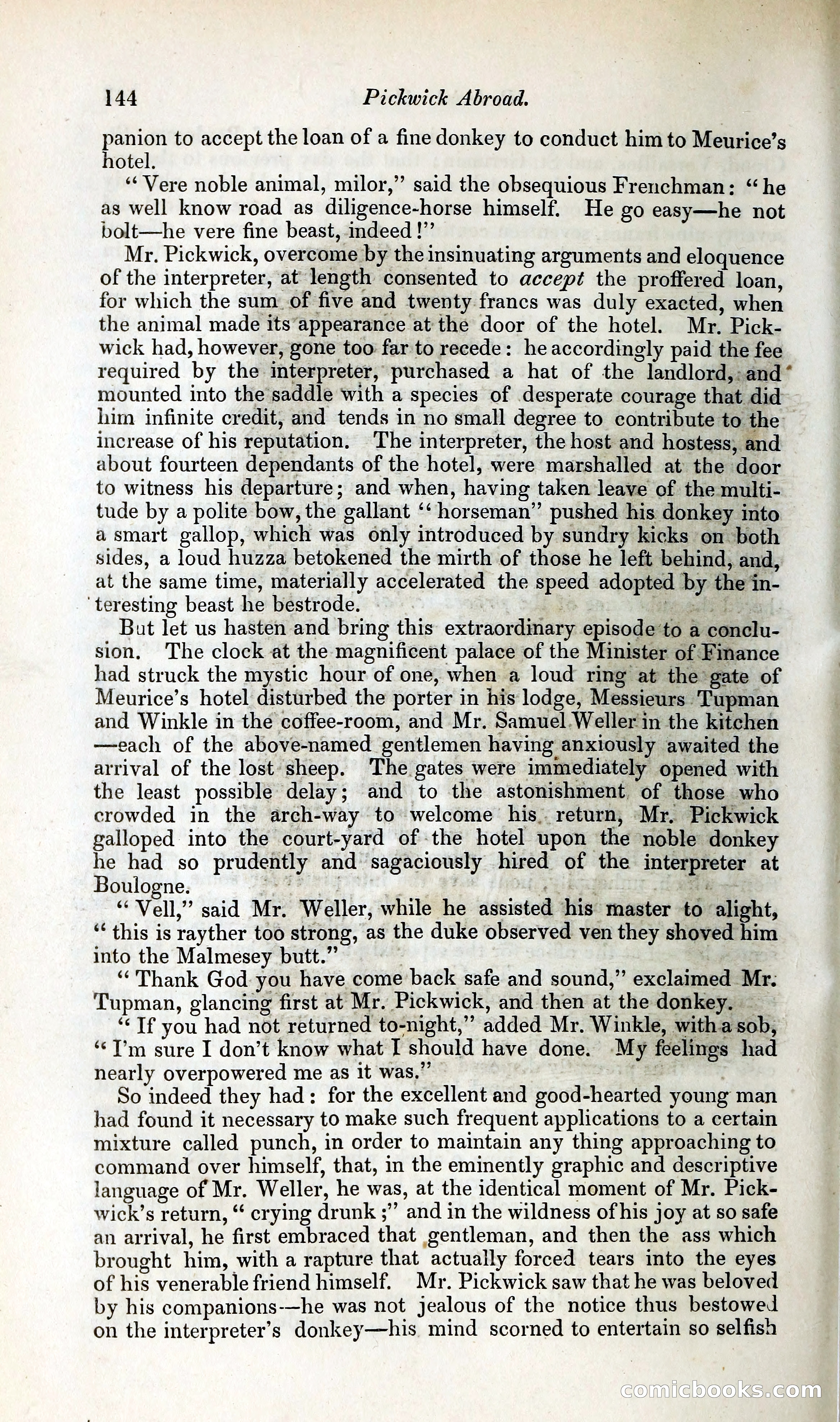 Pickwick Abroad: or, The Tour in France — page 187 of 392