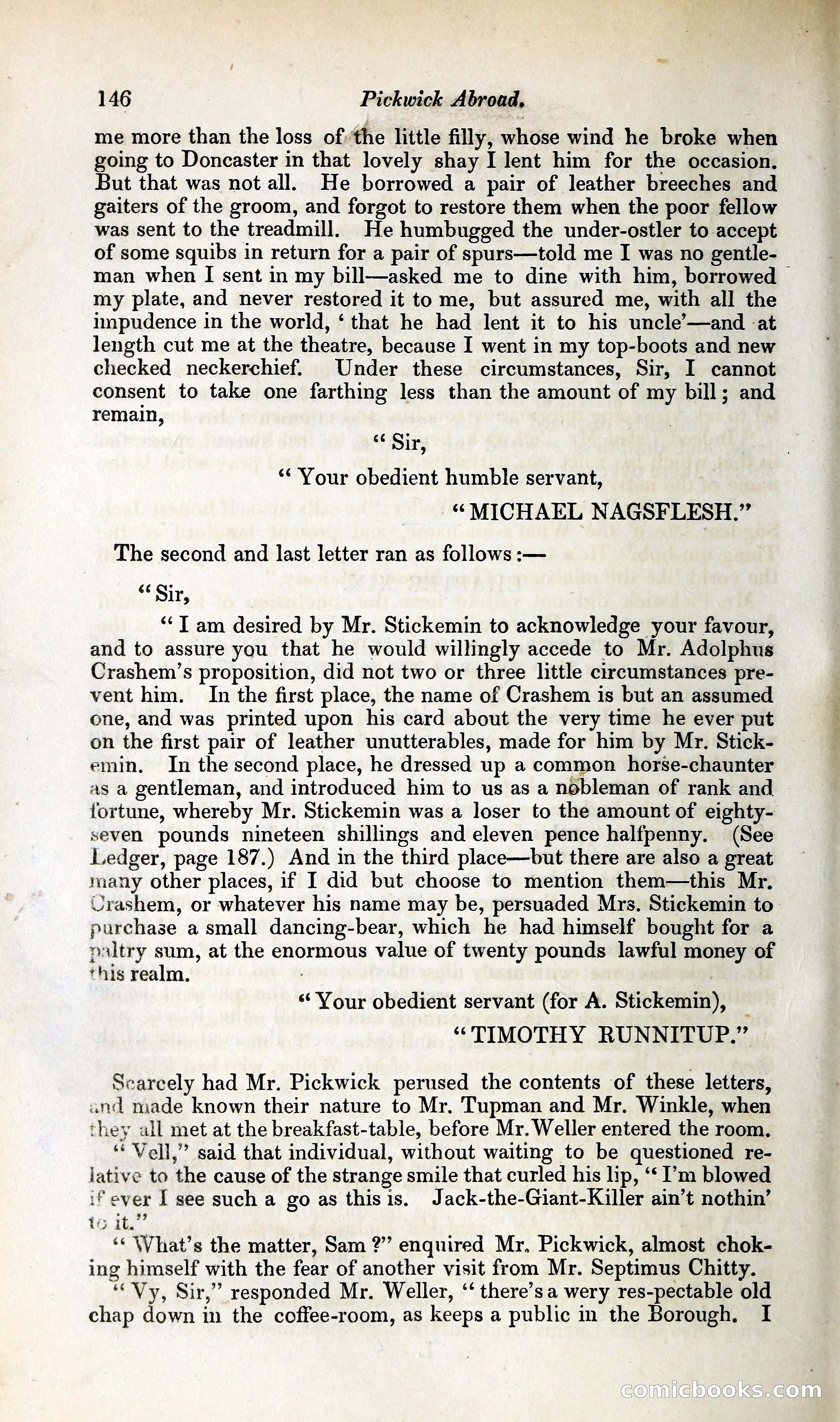 Pickwick Abroad: or, The Tour in France — page 191 of 392