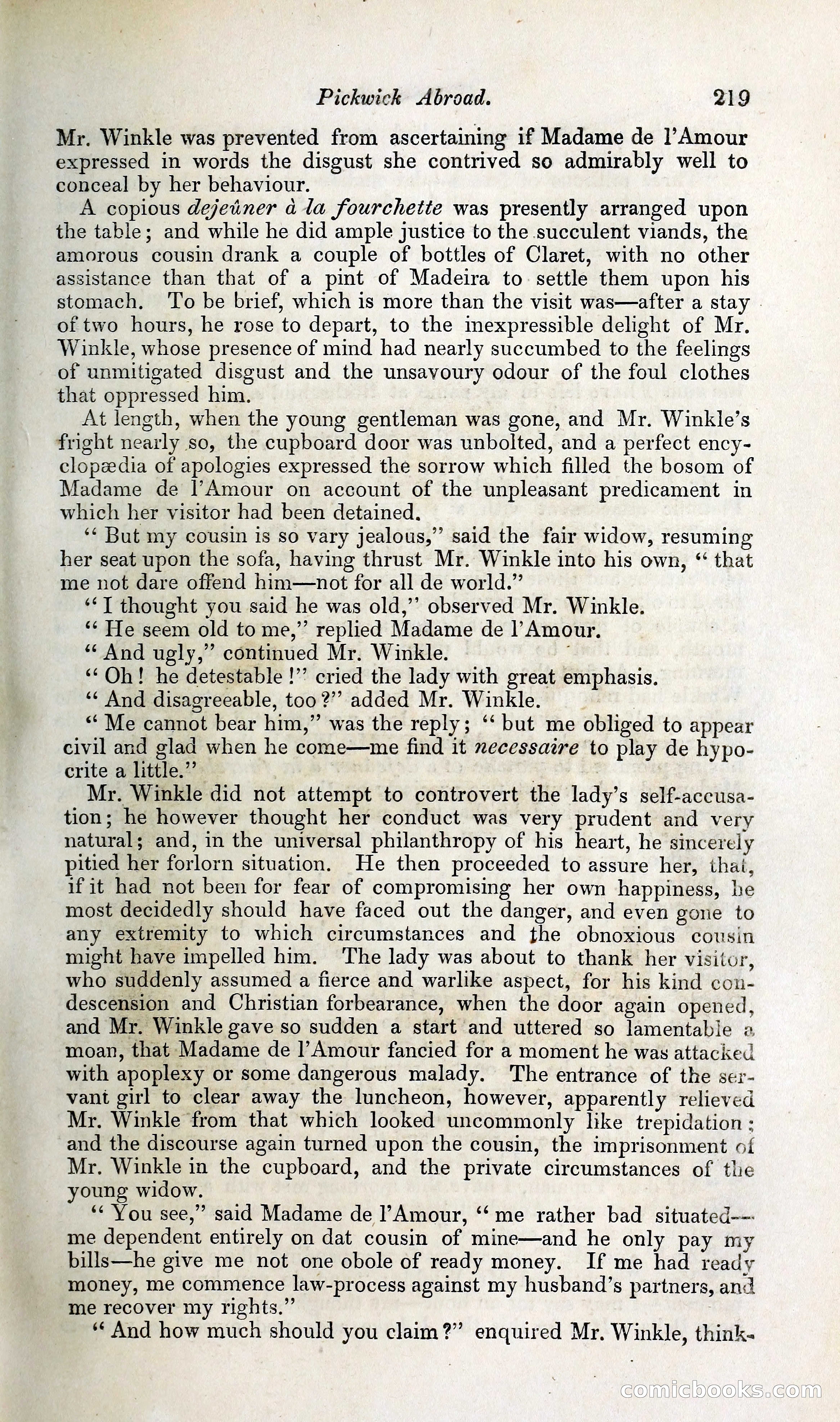 Pickwick Abroad: or, The Tour in France — page 272 of 392