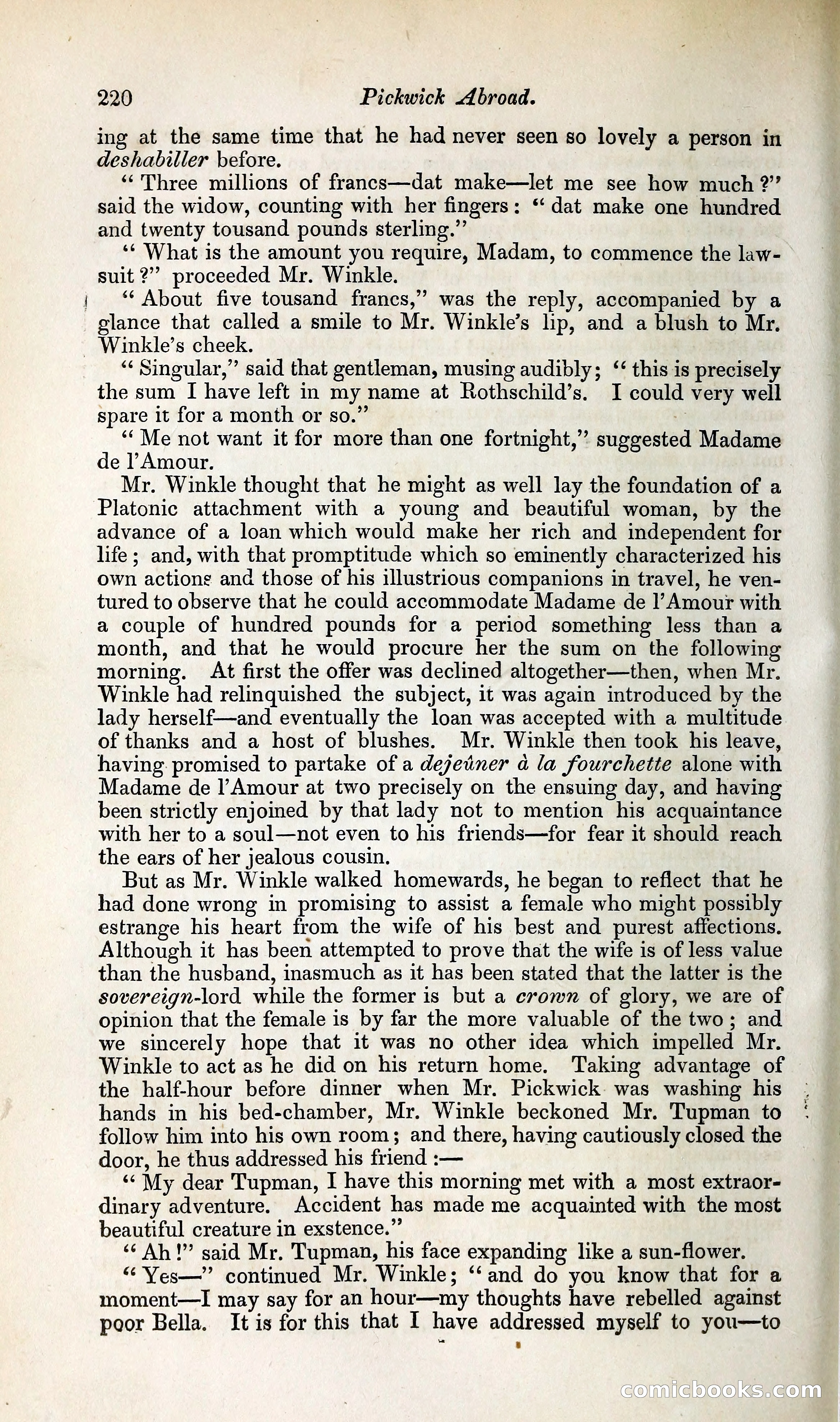 Pickwick Abroad: or, The Tour in France — page 273 of 392