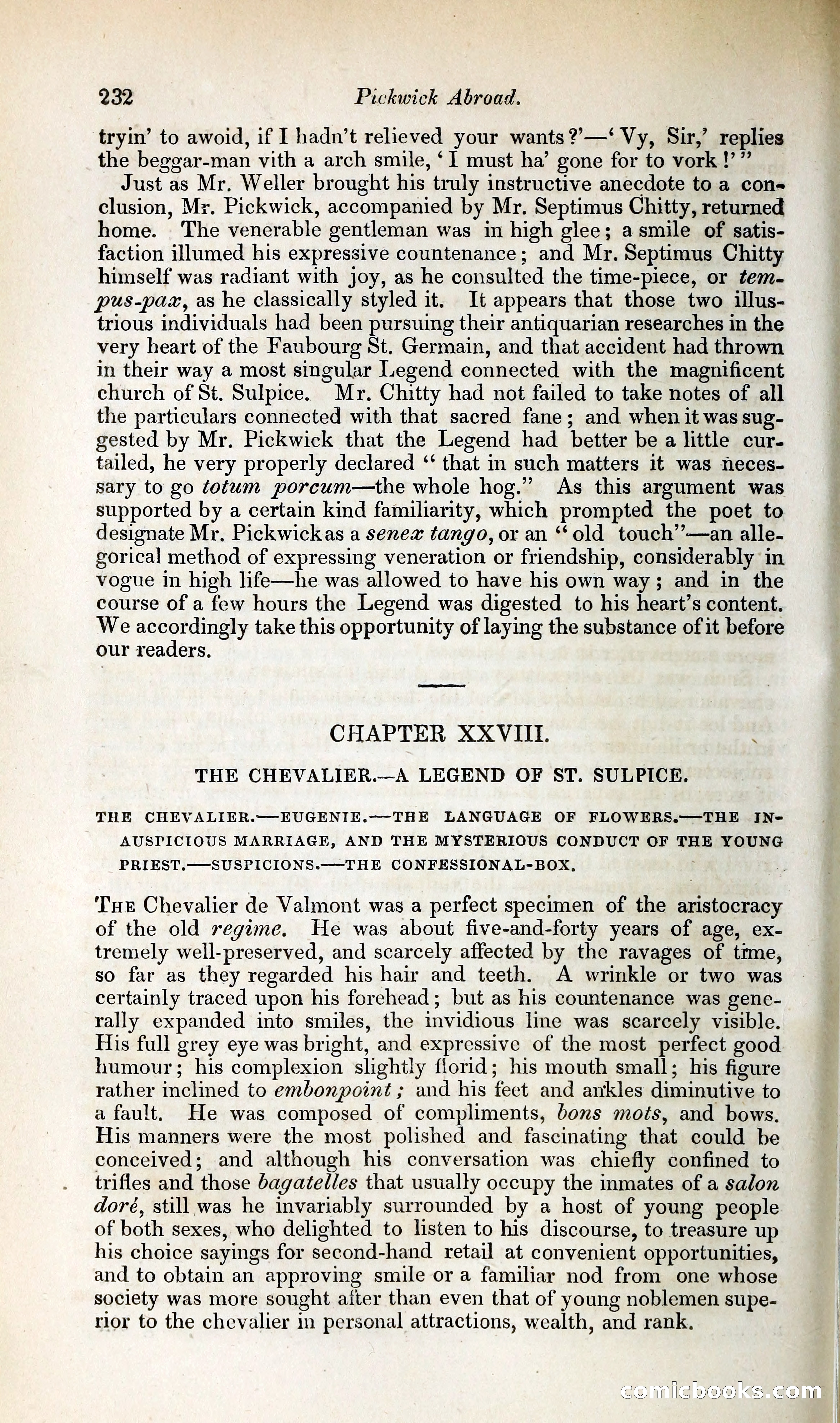 Pickwick Abroad: or, The Tour in France — page 287 of 392