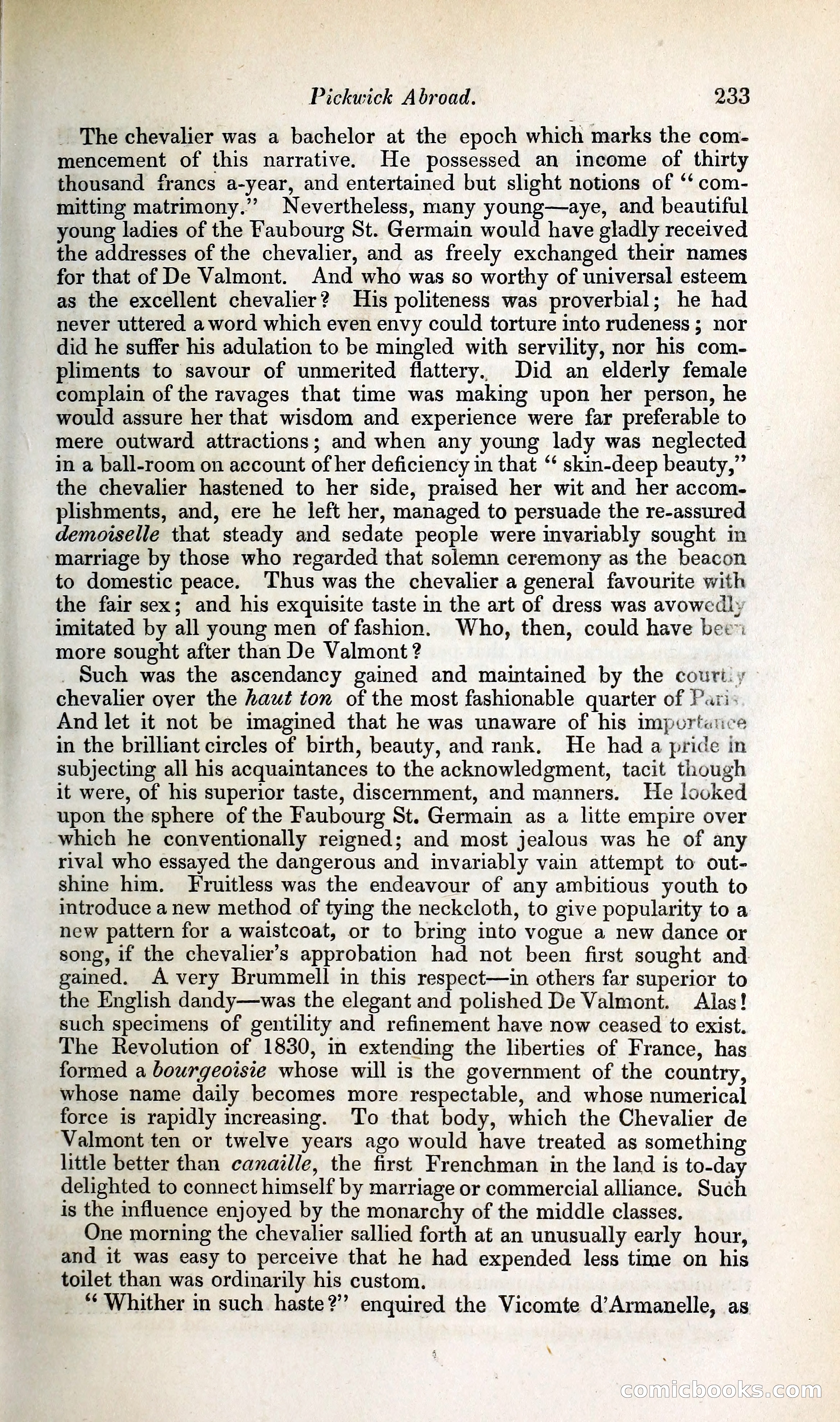 Pickwick Abroad: or, The Tour in France — page 288 of 392