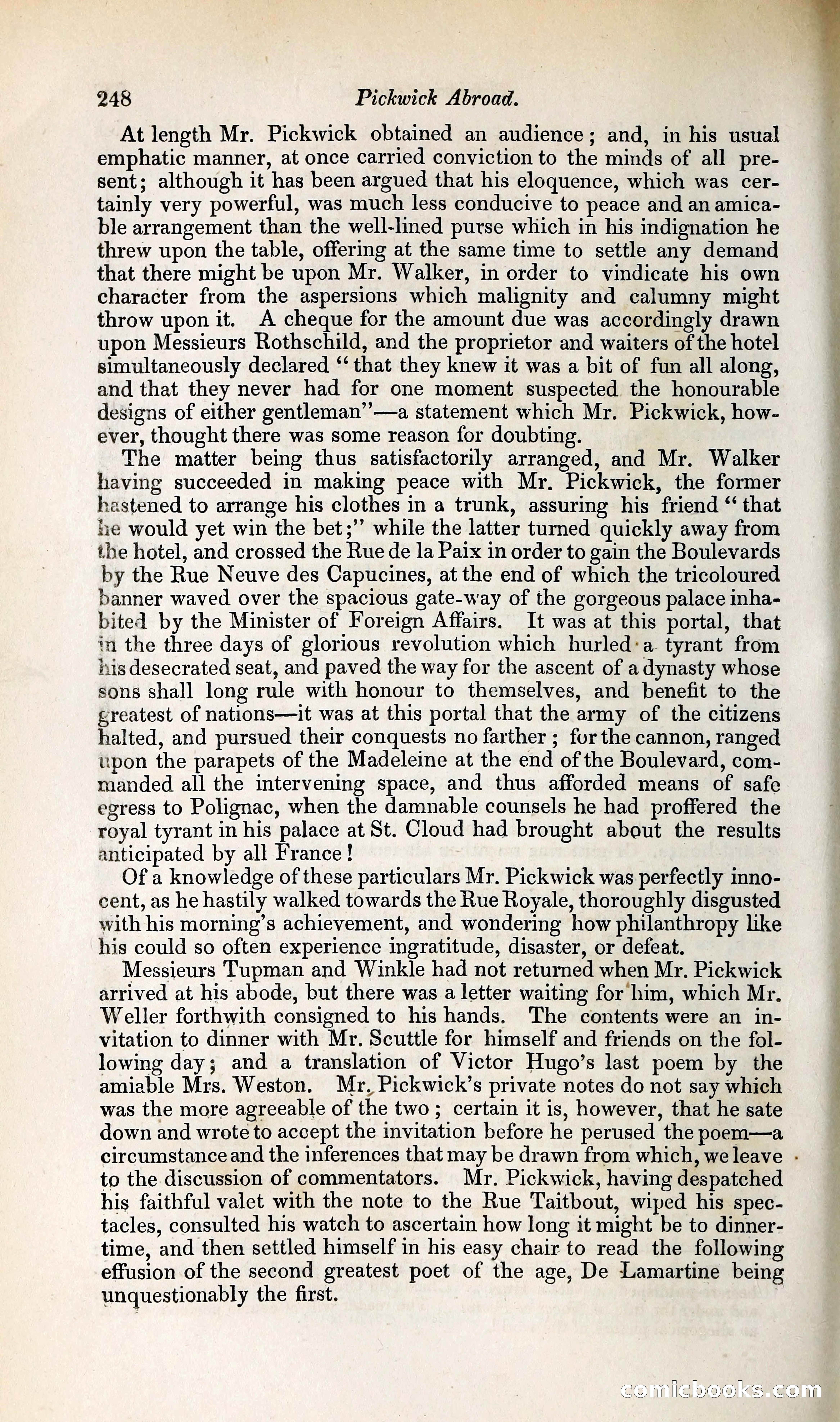 Pickwick Abroad: or, The Tour in France — page 305 of 392