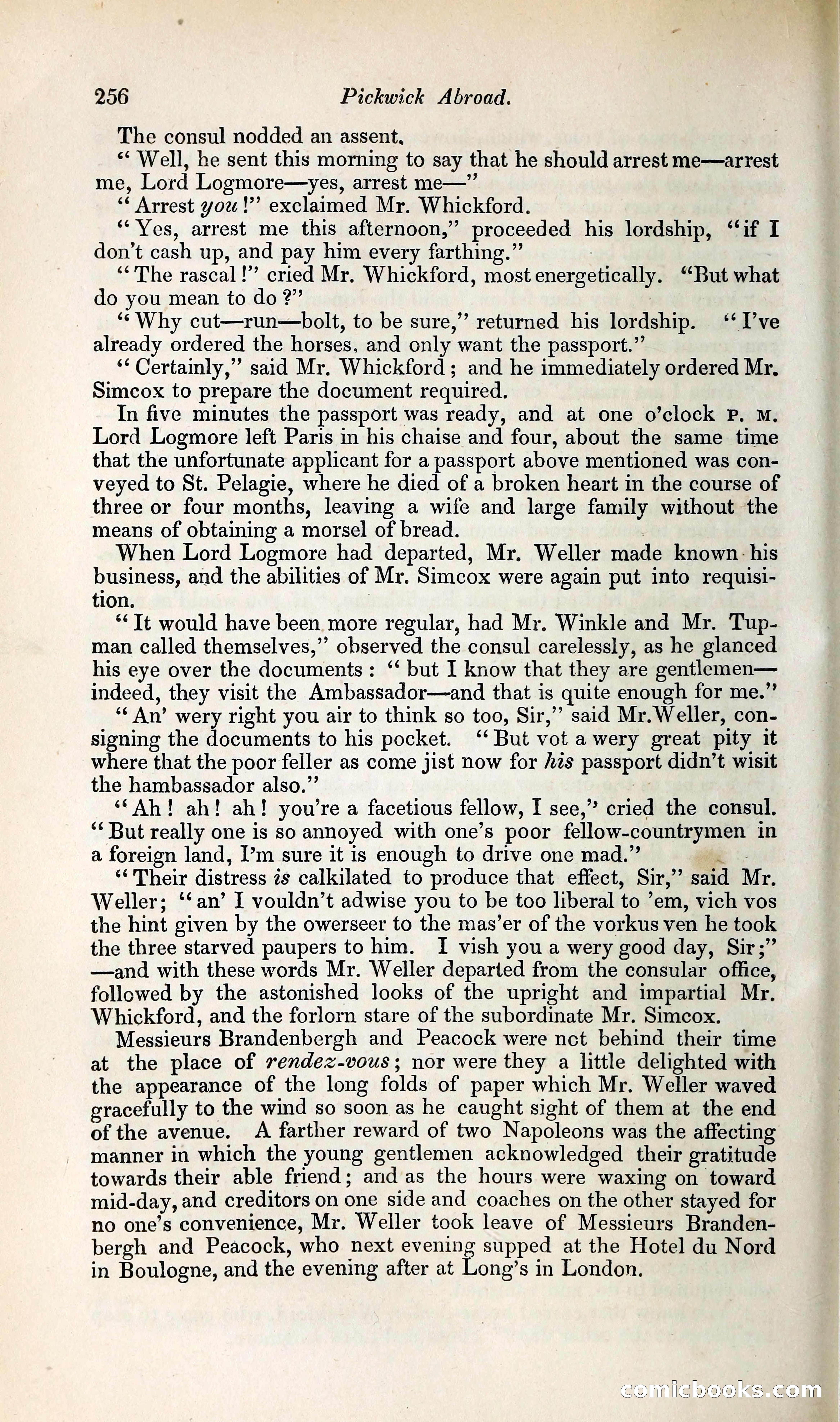 Pickwick Abroad: or, The Tour in France — page 313 of 392