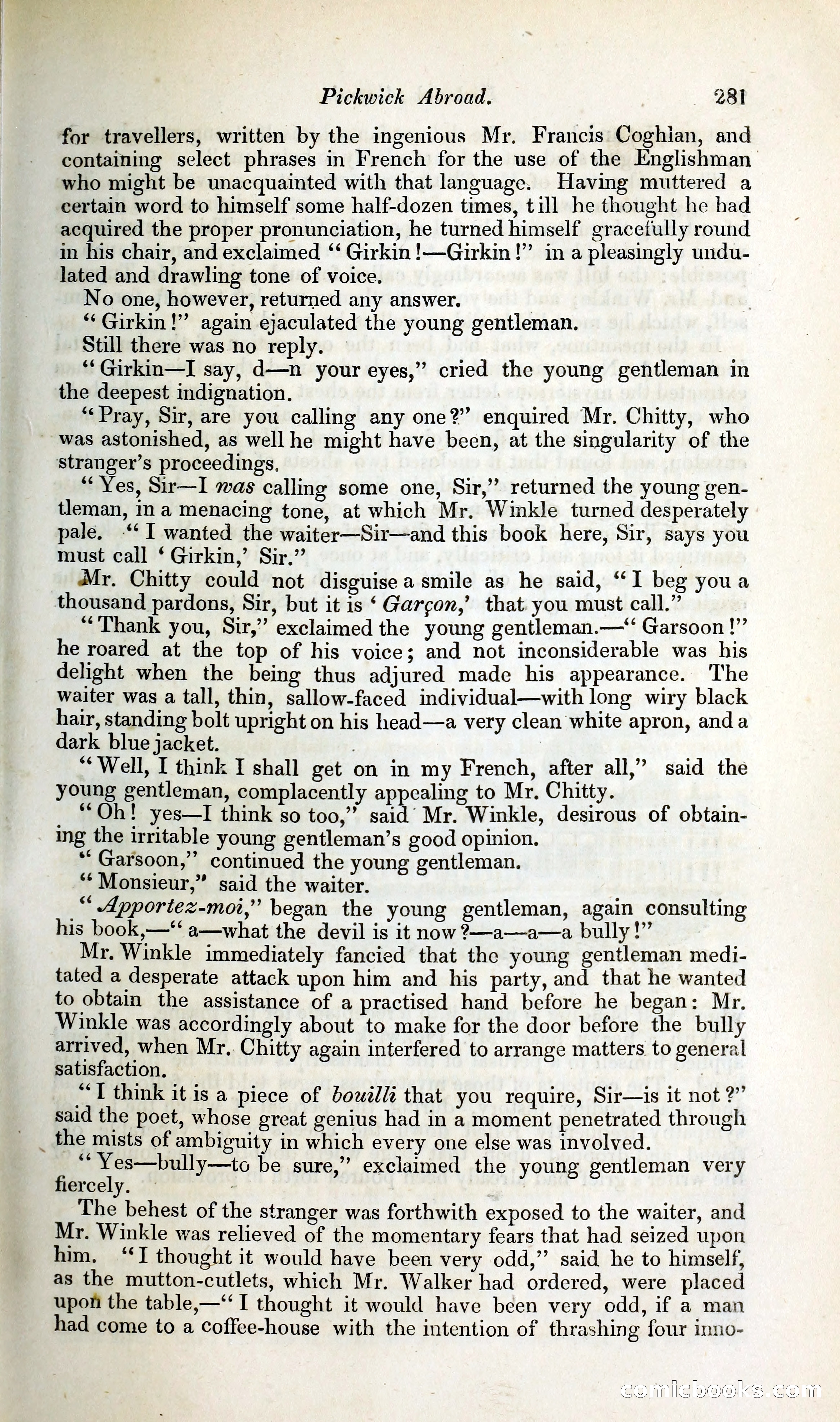 Pickwick Abroad: or, The Tour in France — page 342 of 392
