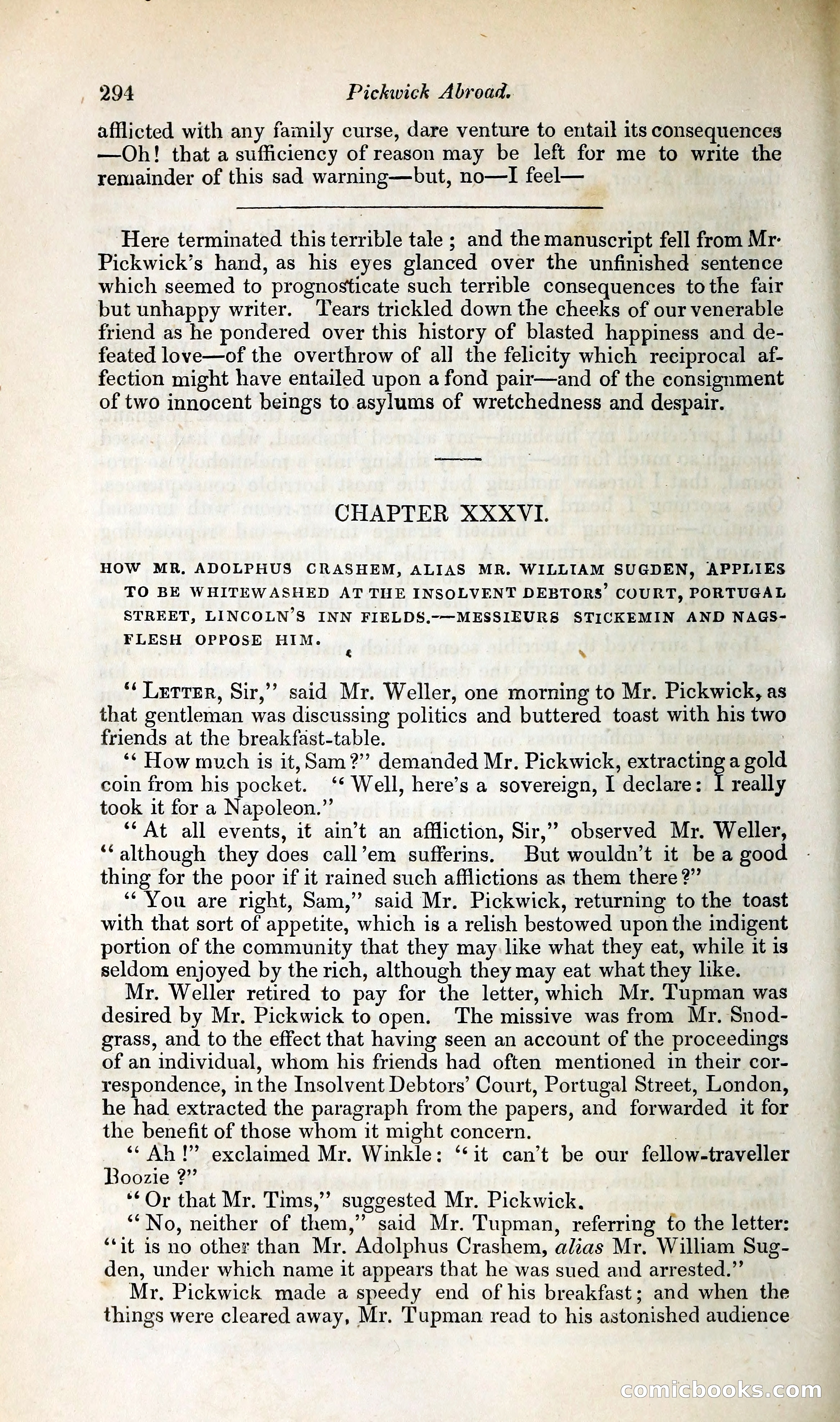 Pickwick Abroad: or, The Tour in France — page 355 of 392