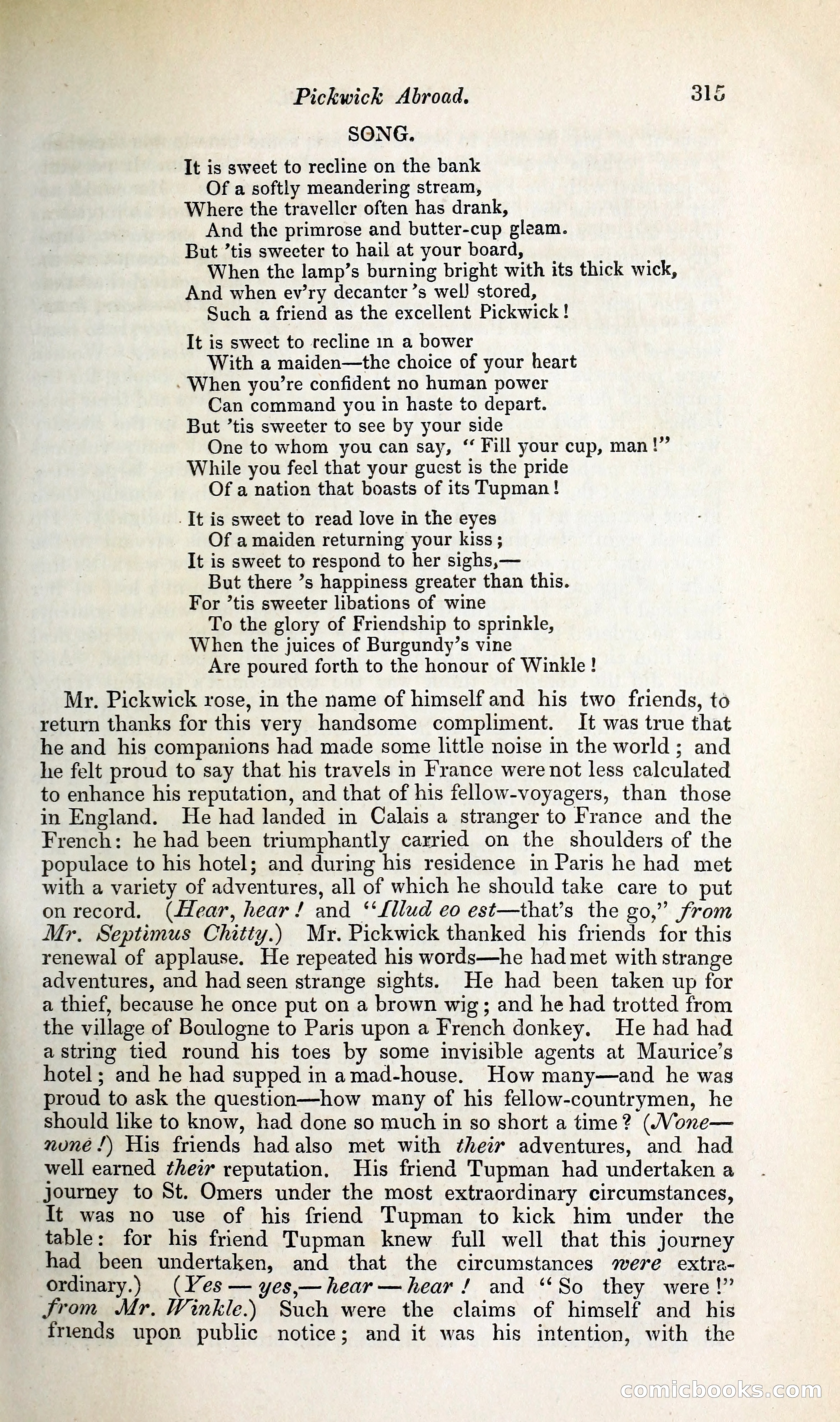 Pickwick Abroad: or, The Tour in France — page 380 of 392