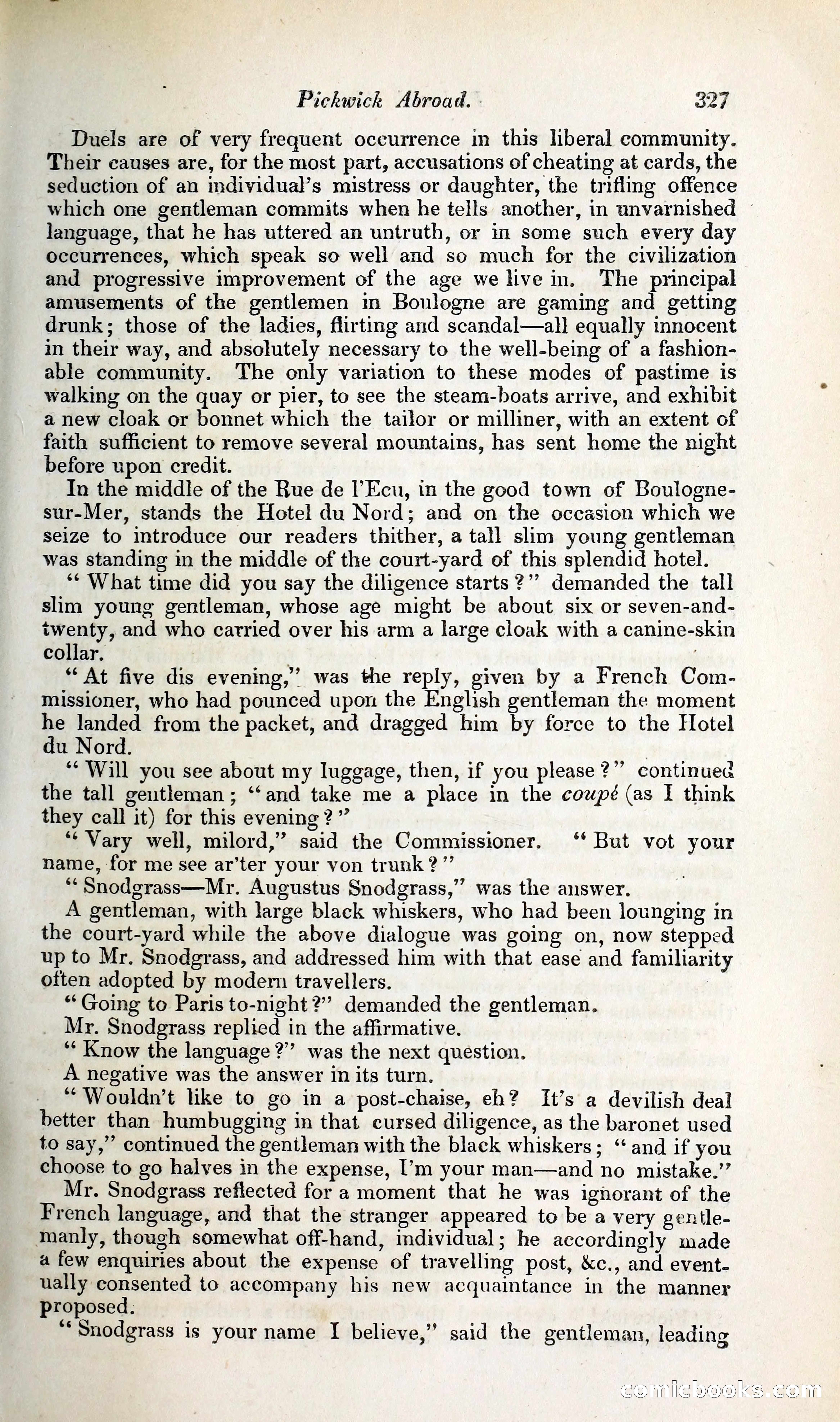 Pickwick Abroad: or, The Tour in France — page 394 of 392