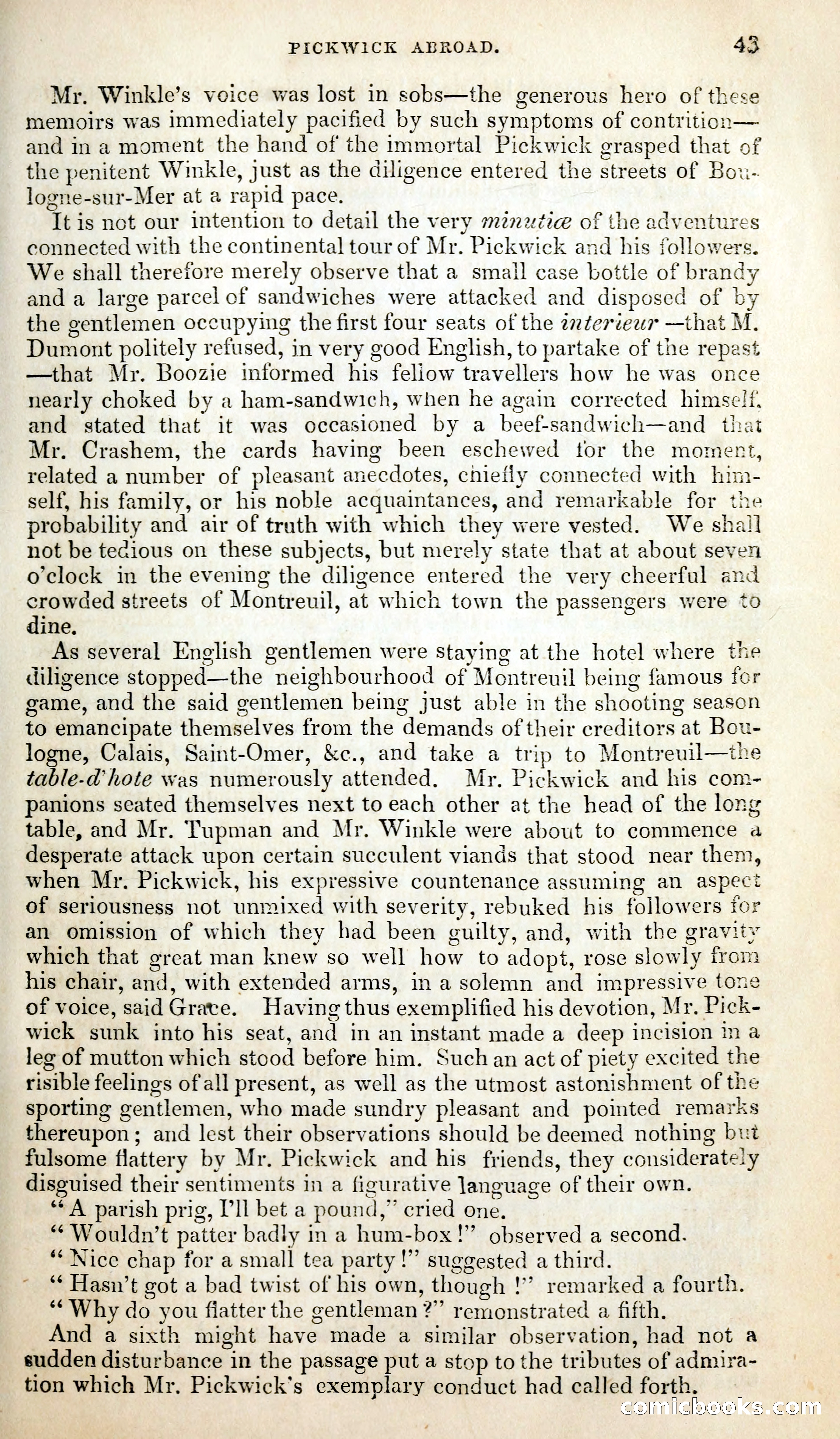 Pickwick Abroad; or, The Tour in France — page 56 of 399