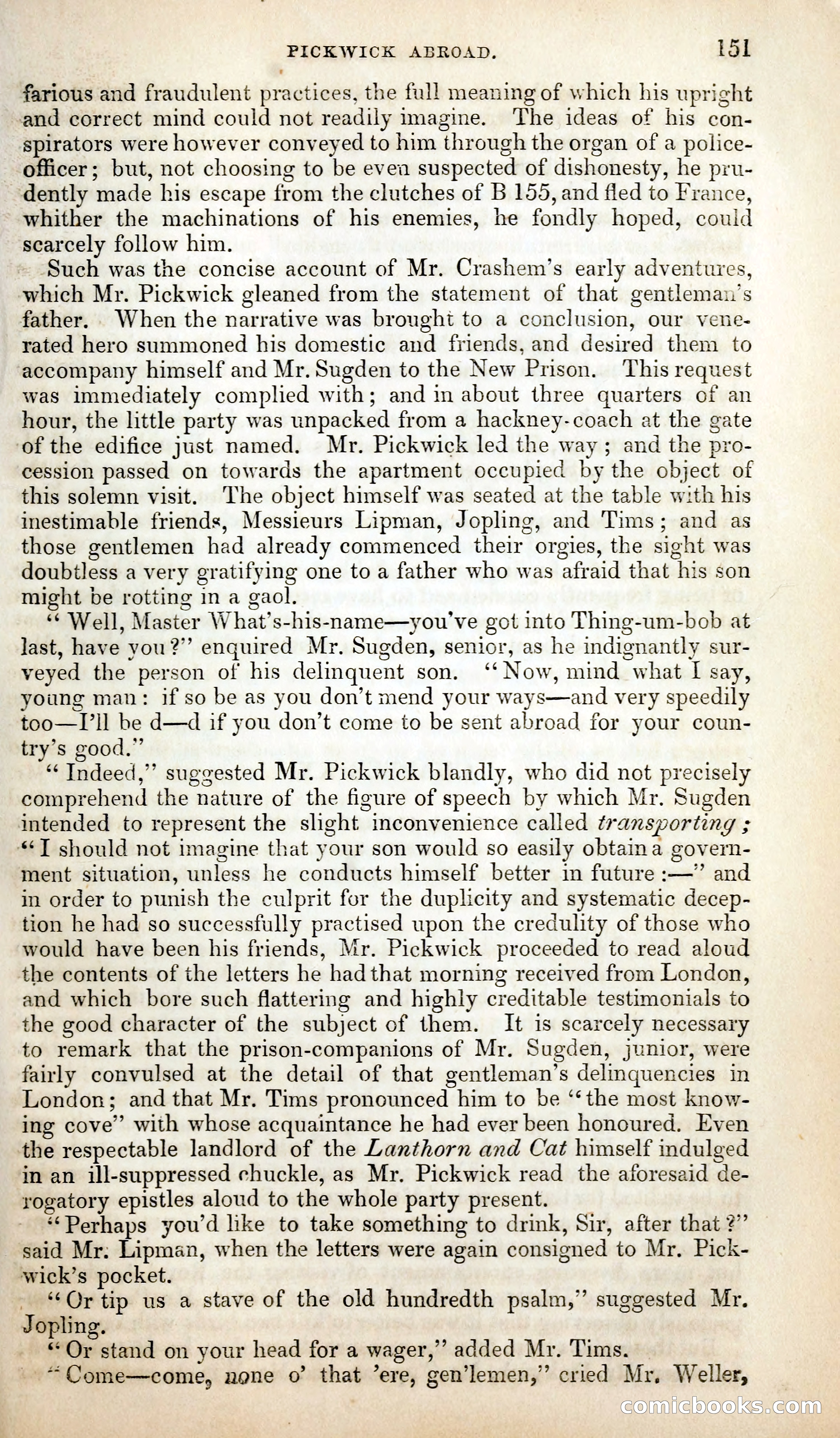 Pickwick Abroad; or, The Tour in France — page 164 of 399