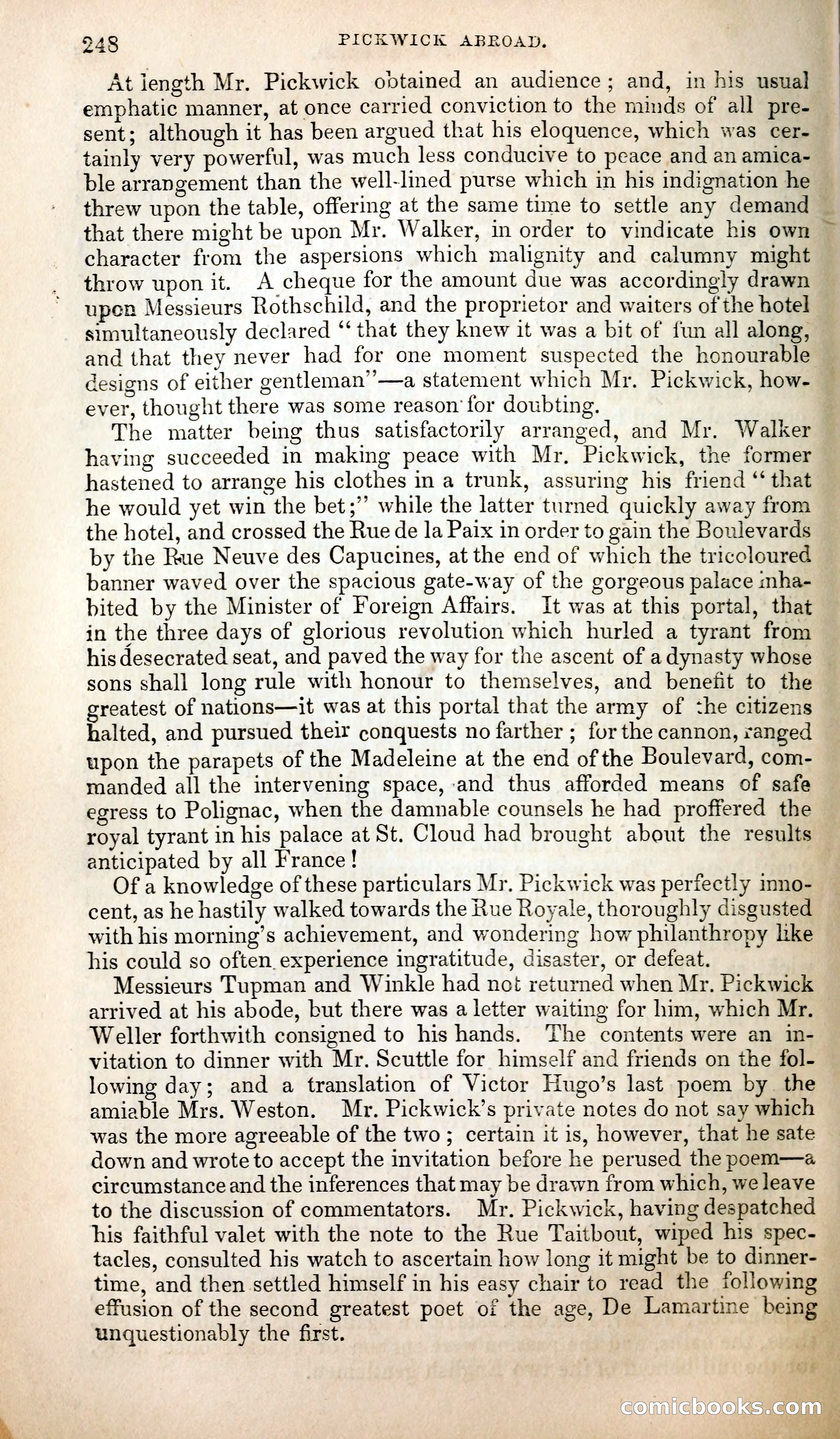 Pickwick Abroad; or, The Tour in France — page 261 of 399
