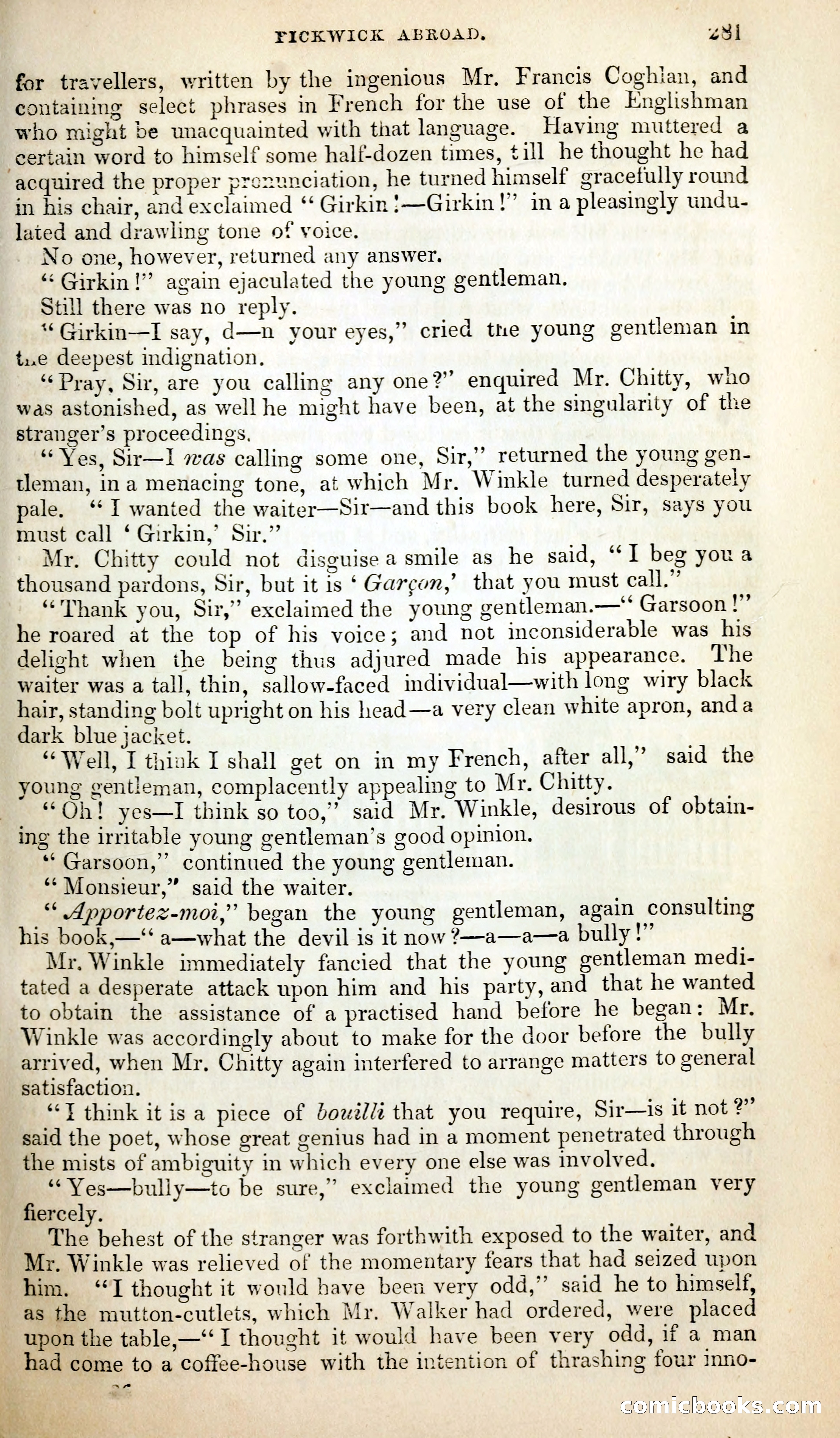 Pickwick Abroad; or, The Tour in France — page 294 of 399