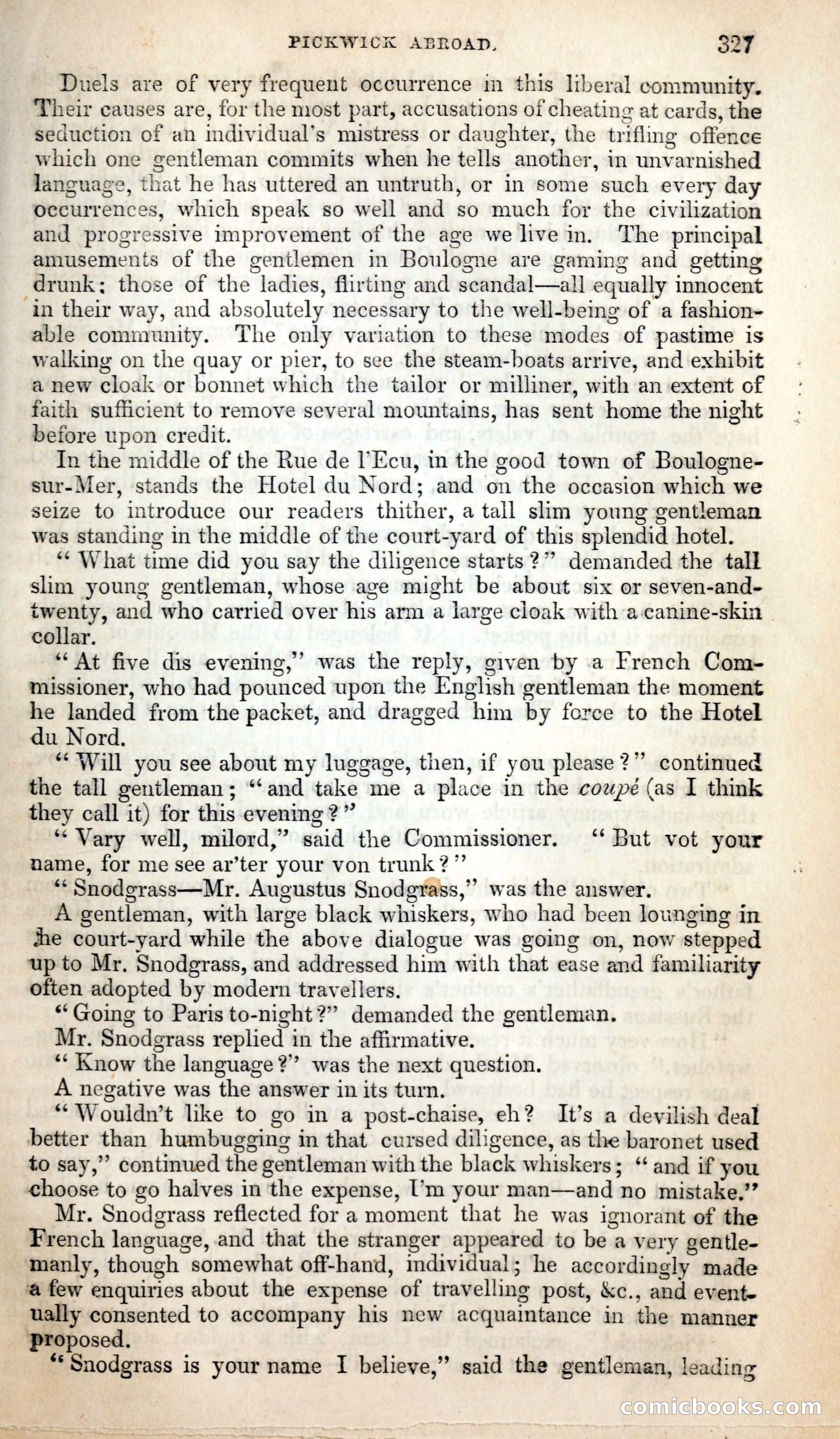 Pickwick Abroad; or, The Tour in France — page 340 of 399