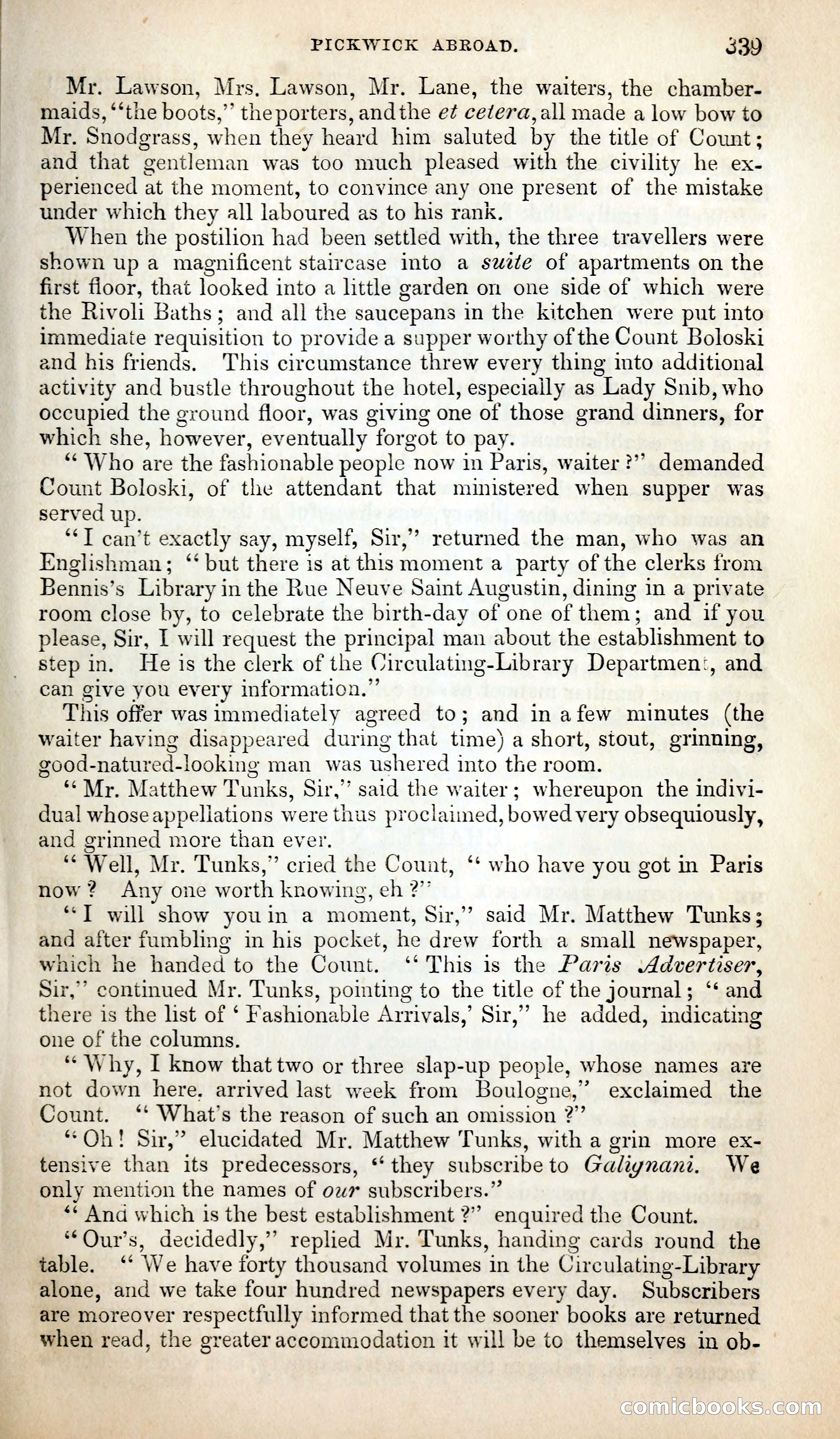 Pickwick Abroad; or, The Tour in France — page 352 of 399