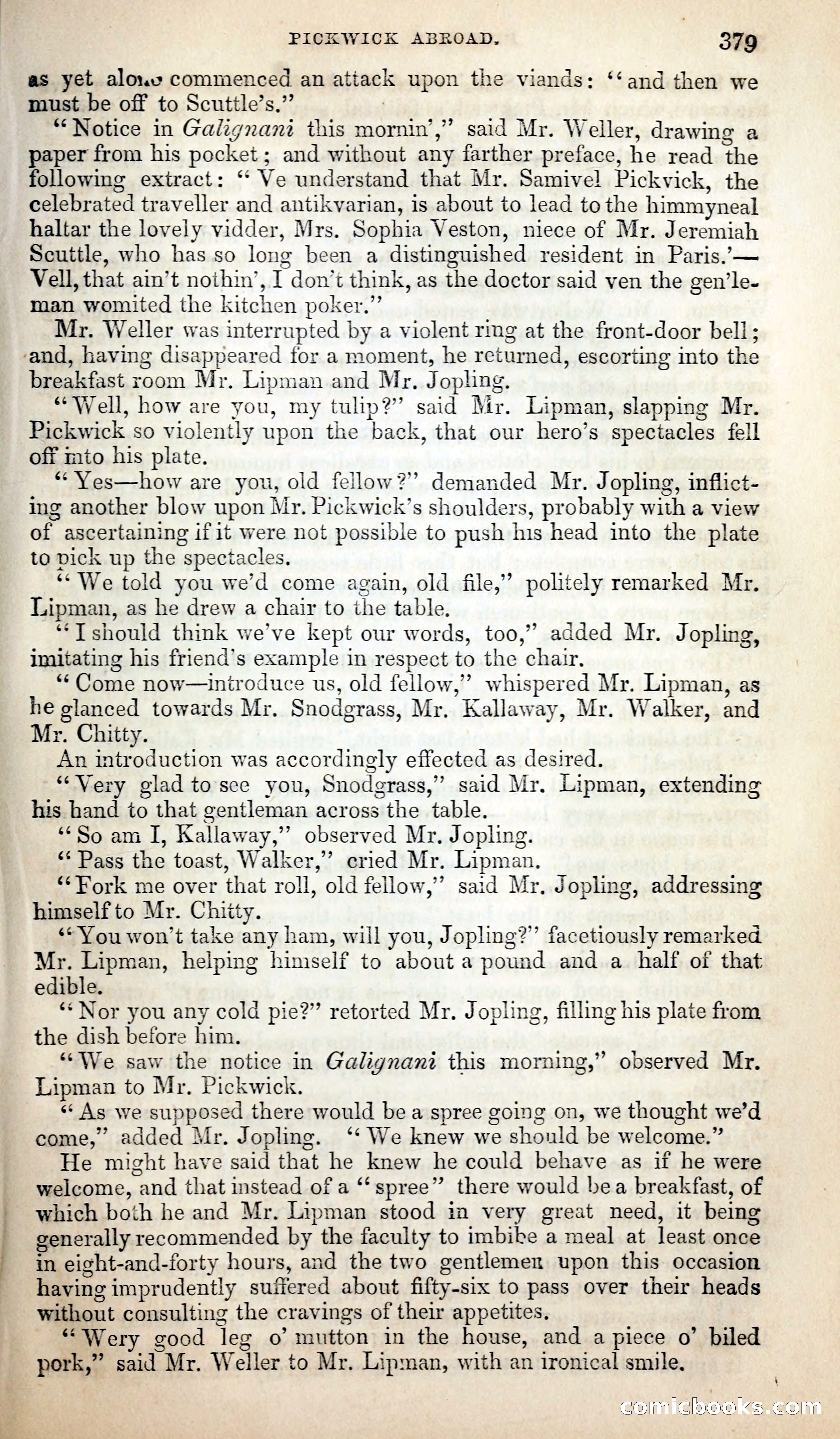 Pickwick Abroad; or, The Tour in France — page 392 of 399