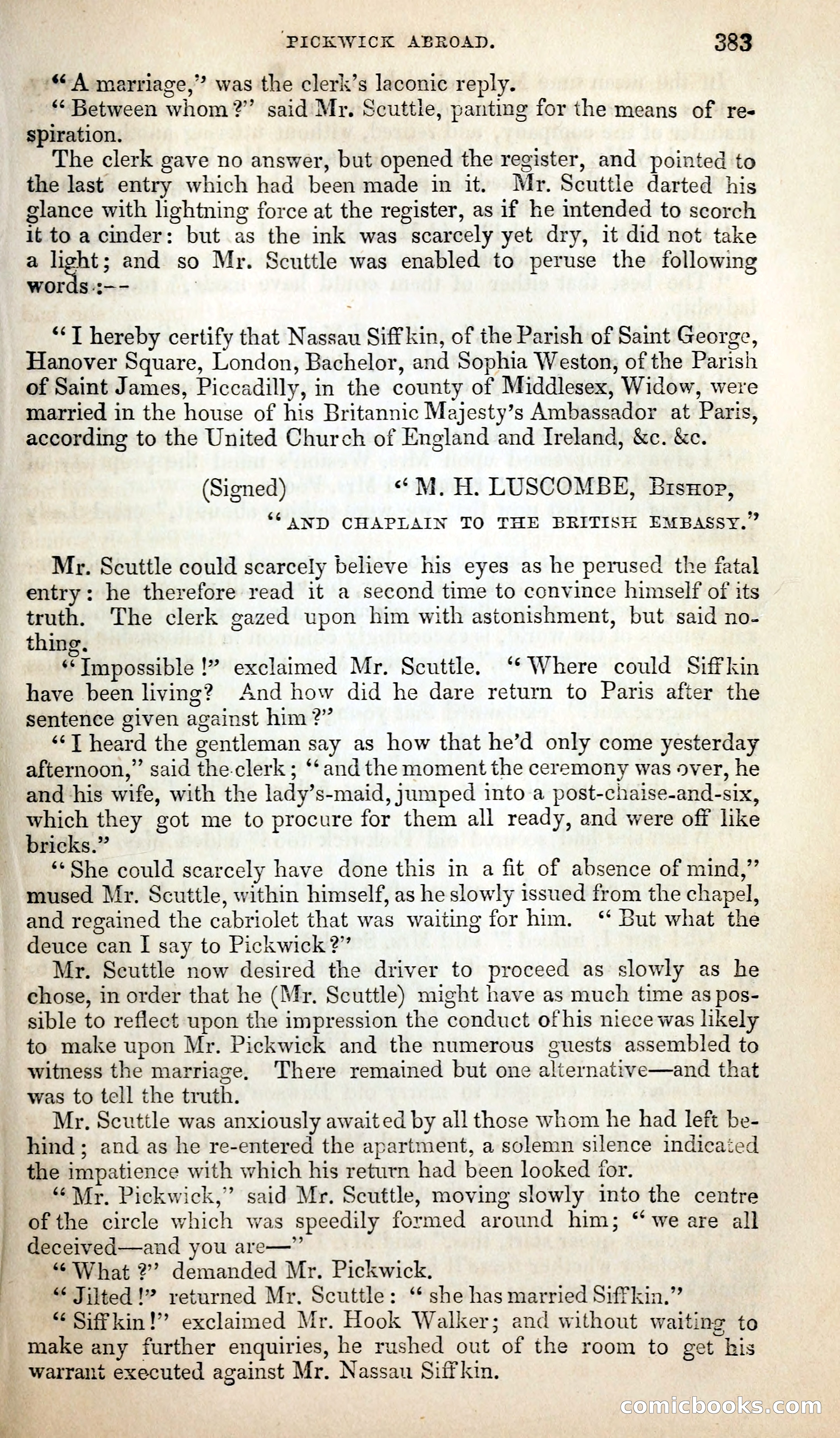 Pickwick Abroad; or, The Tour in France — page 396 of 399