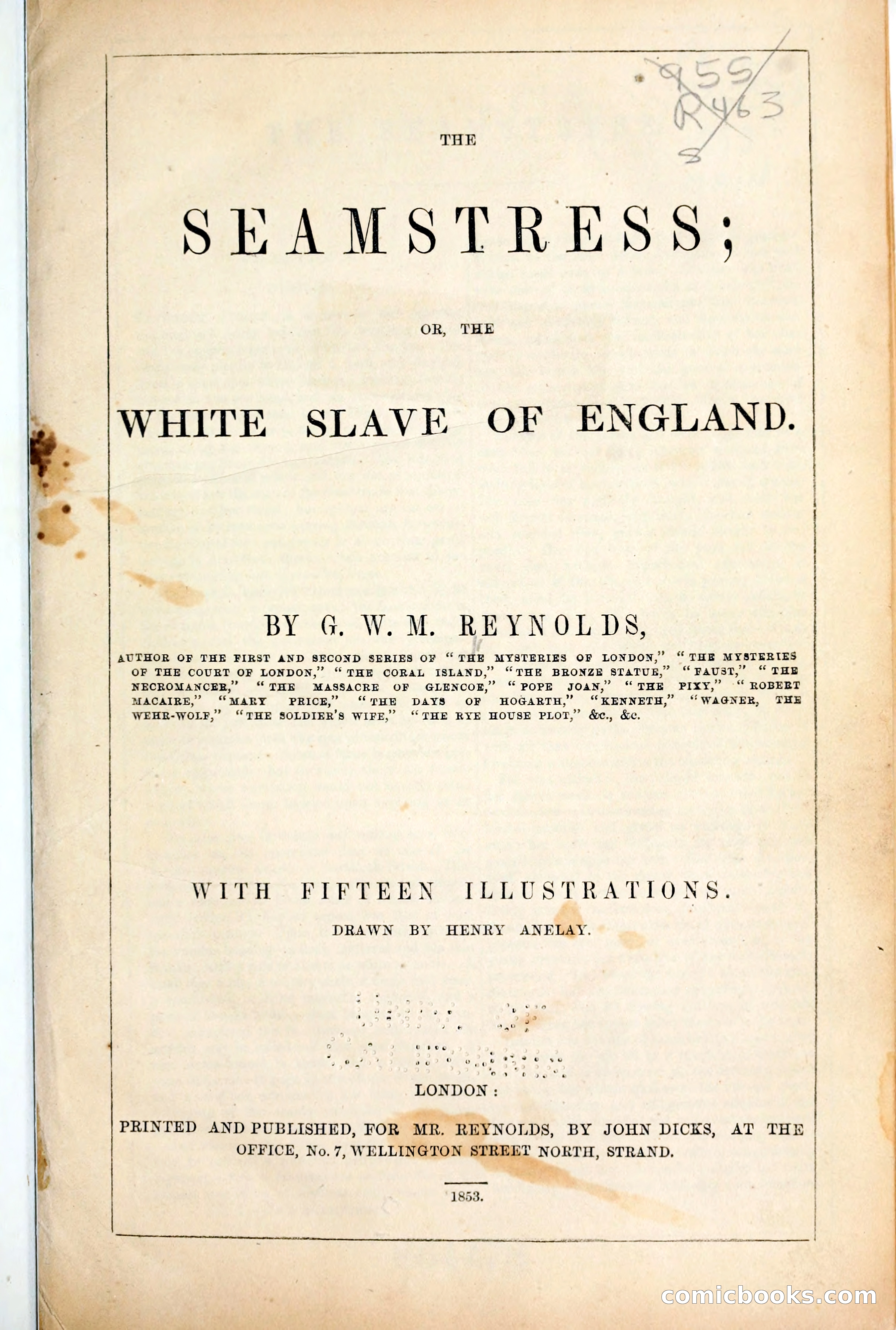 The Seamstress; or, The White Slave of England